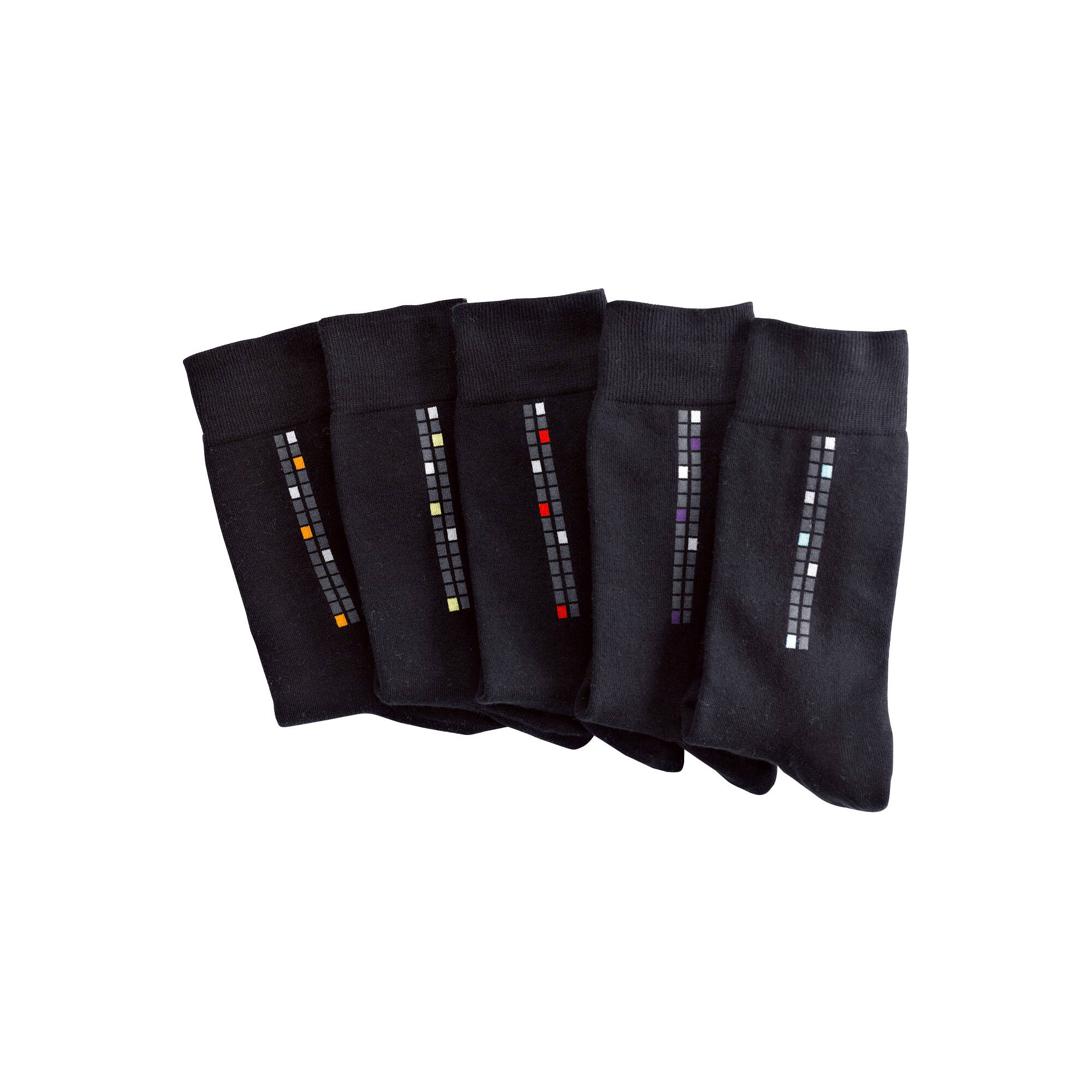 Mi-chaussettes Motif Carreaux - Lot De 5 Paires - Blancheporte