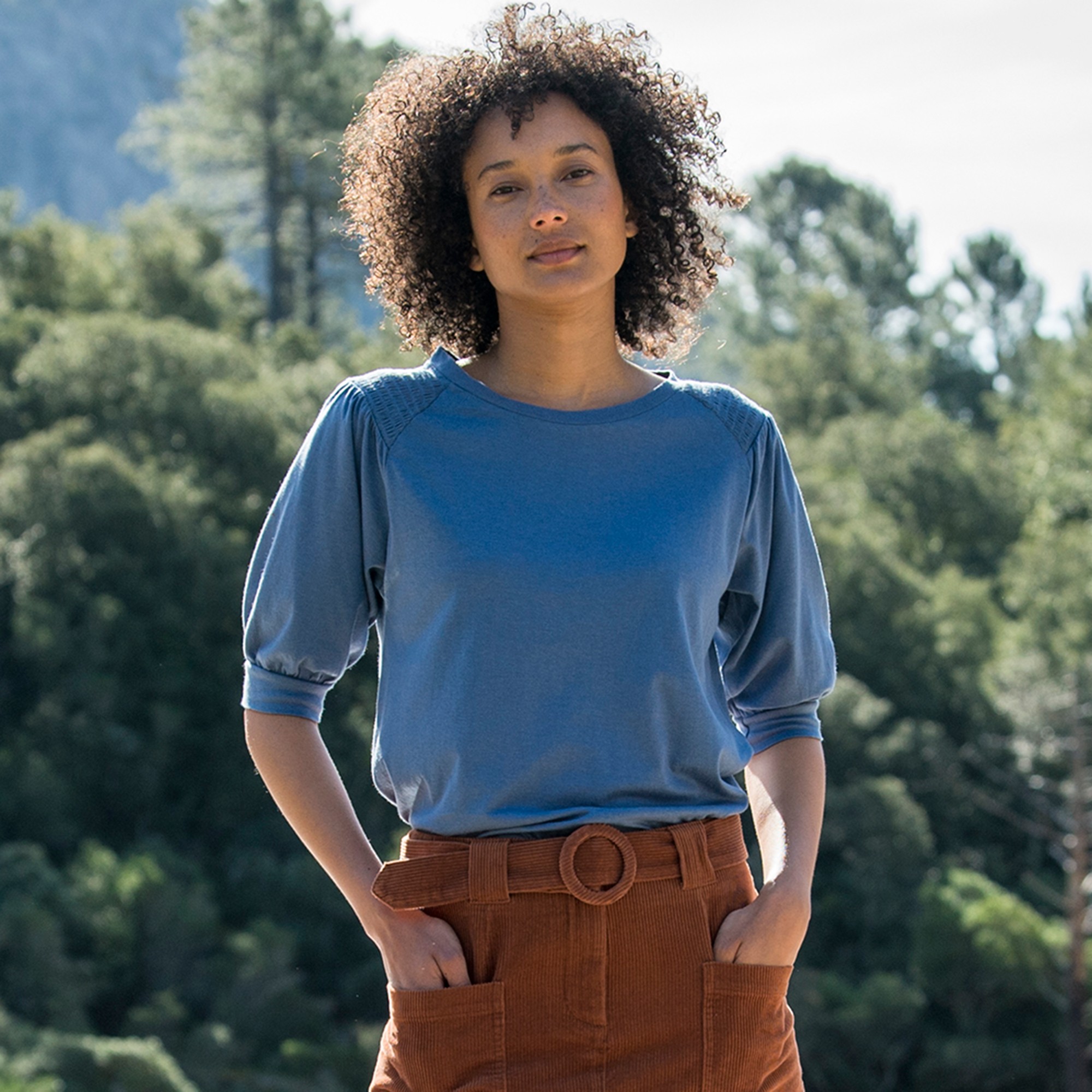 T-shirt Ample Manches Bouffantes - Blancheporte