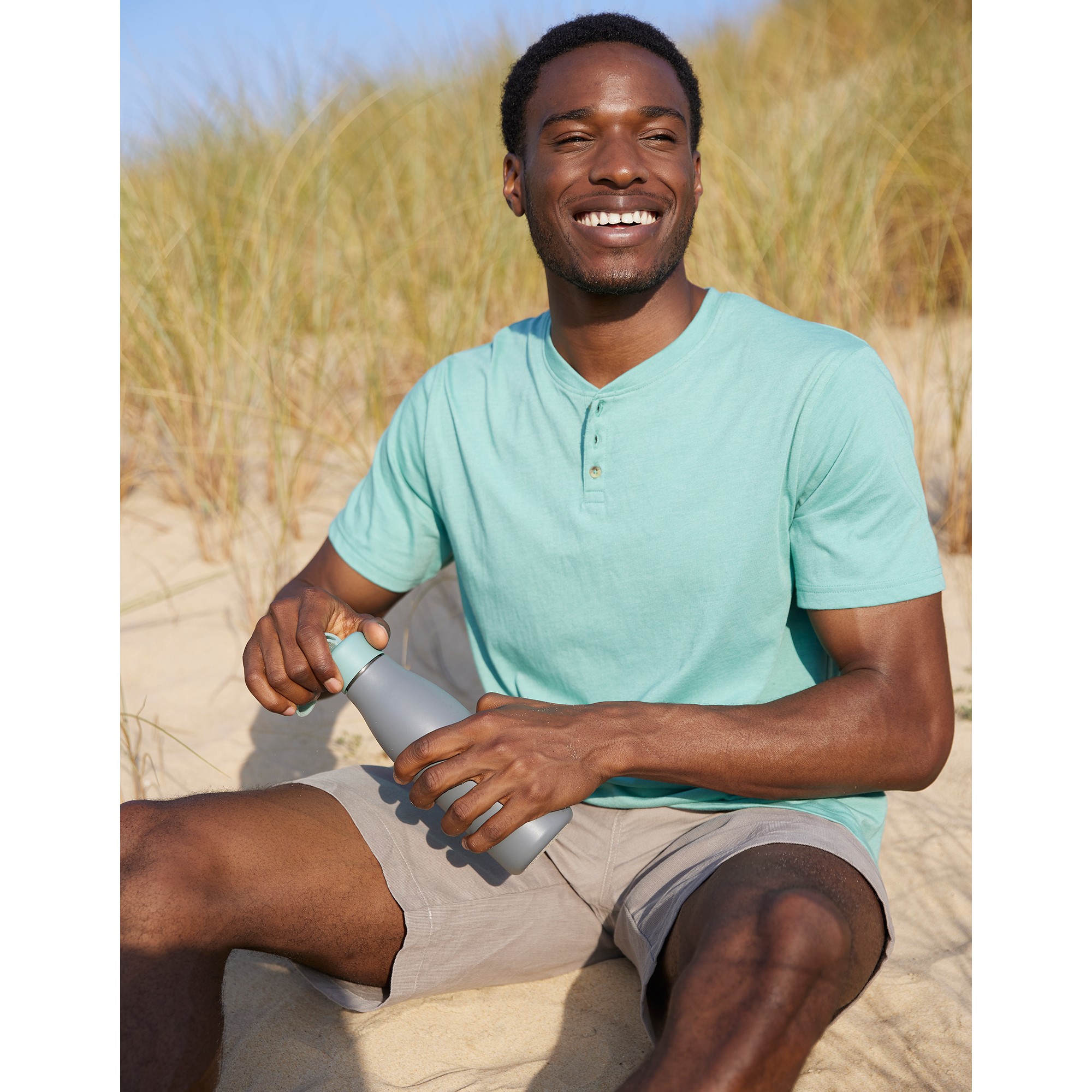 Tee-shirt Col Tunisien - Blancheporte