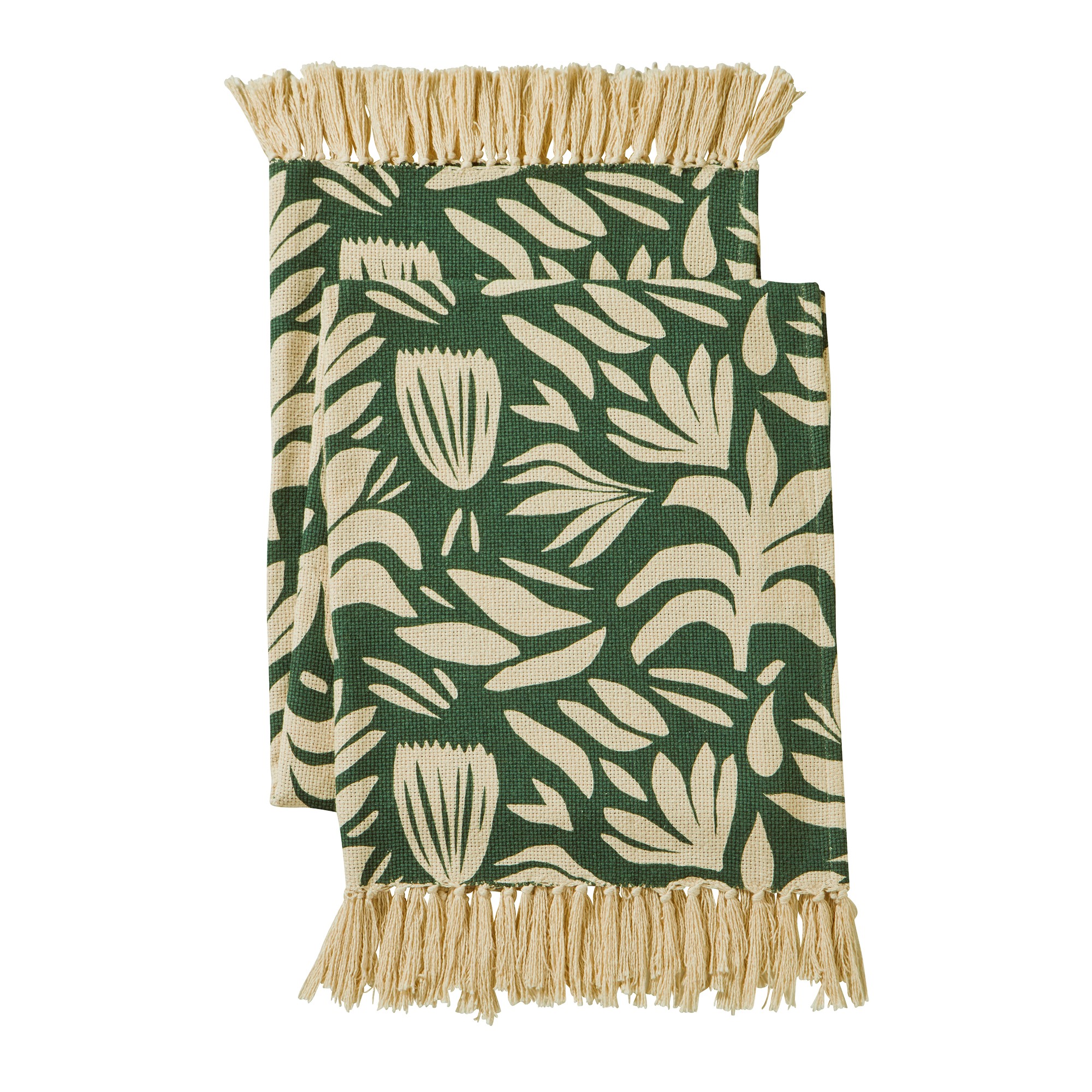 Jeté De Fauteuil Imprimé Végétal Coton - Blancheporte