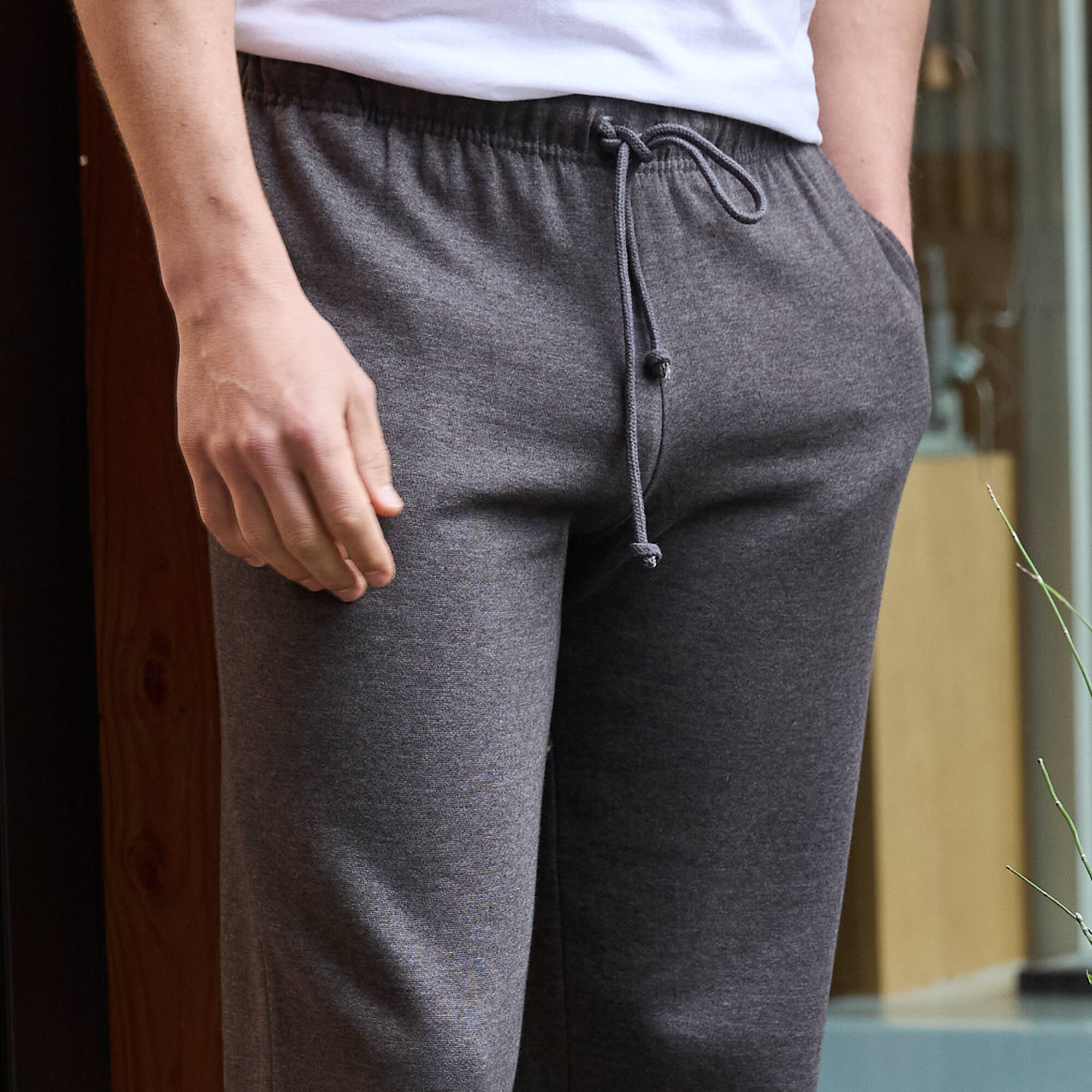 Pantalon jogging molleton bas lastiqu - Blancheporte 25$