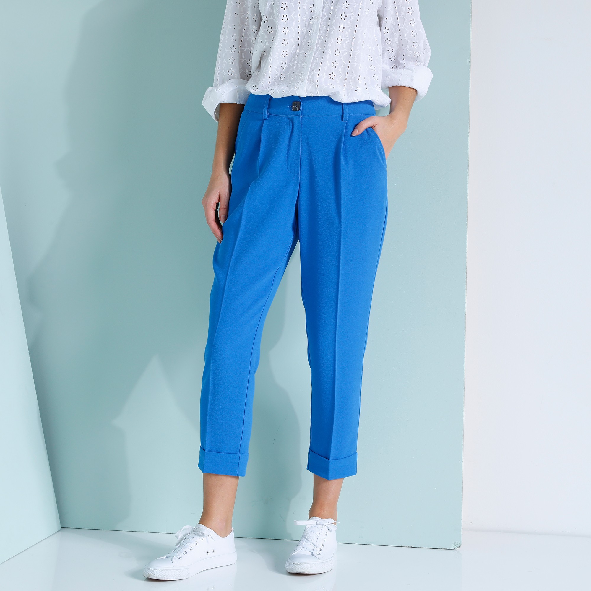Pantalon 7/8ème Fuselé Fluide - Blancheporte