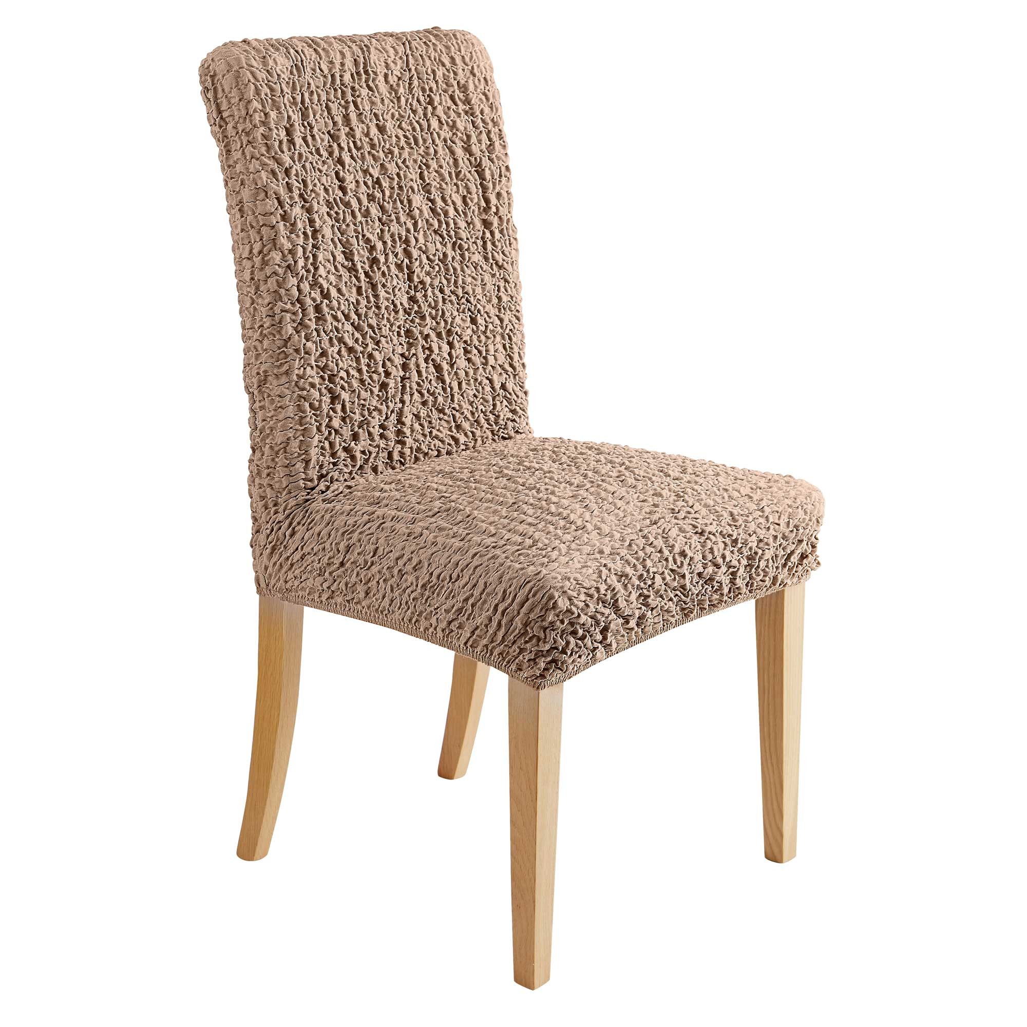 Housse Chaise Unie Gaufrée Bi-extensible - Blancheporte