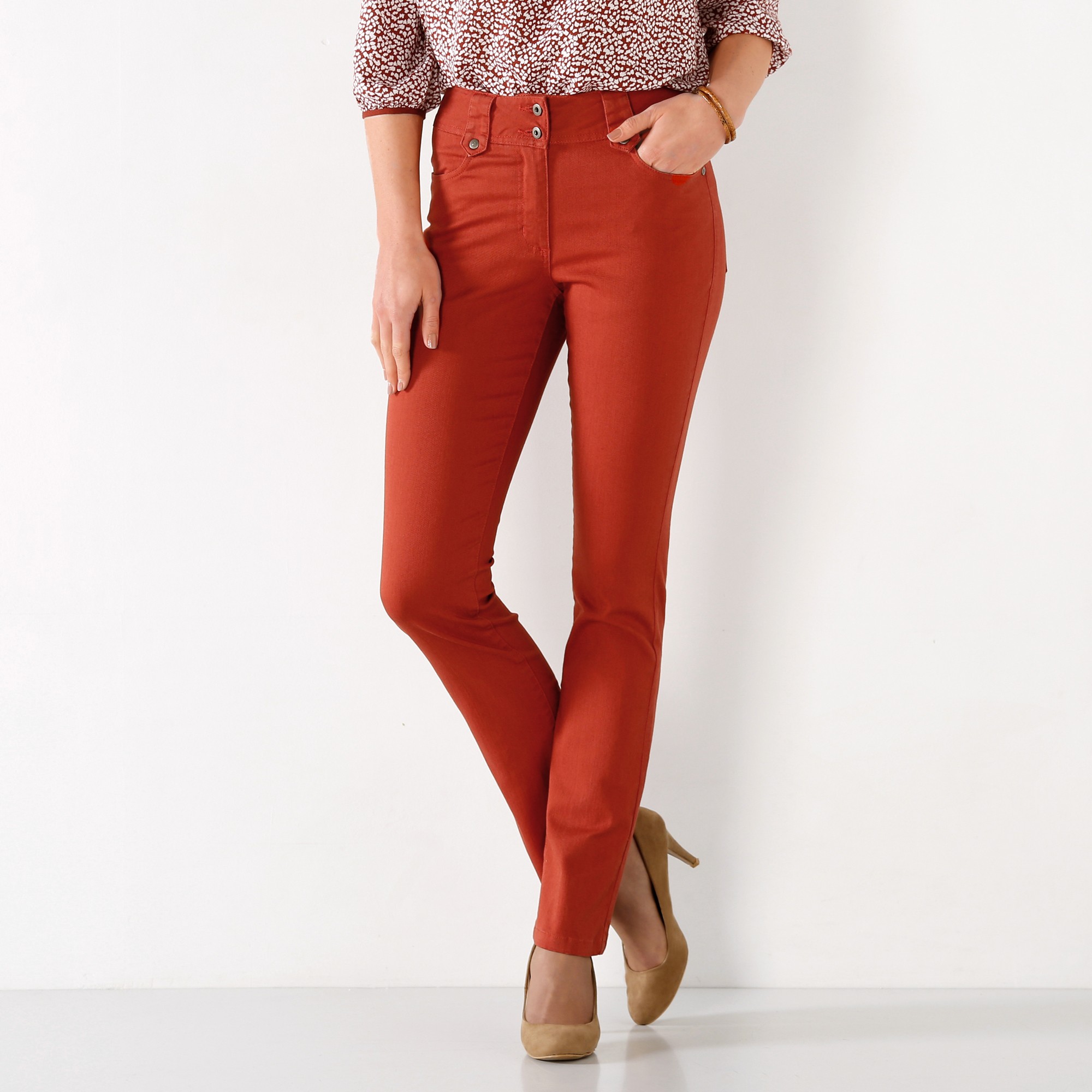 Blancheporte pantalon deals femme taille haute