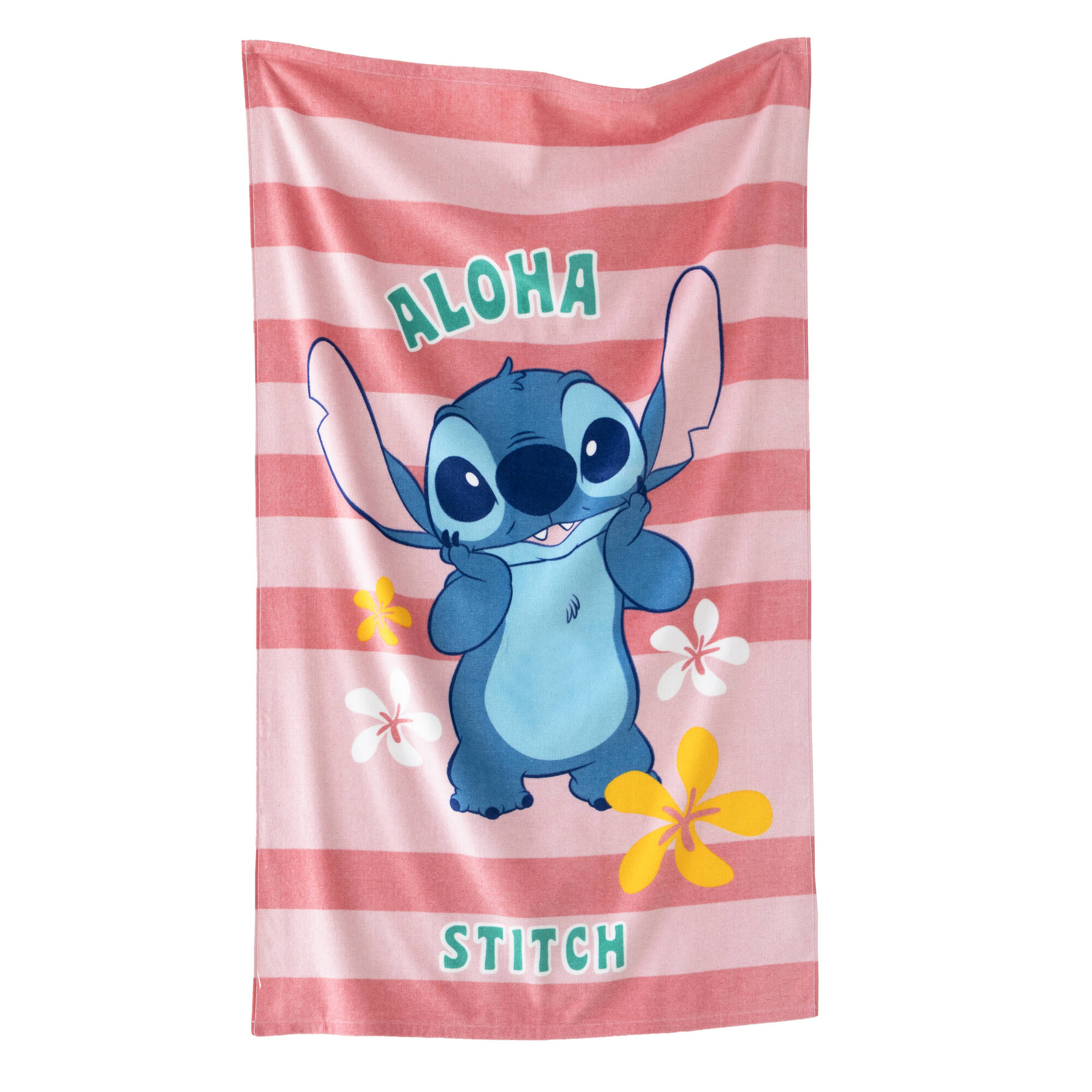 Drap de bain enfant Stitch éponge et velours coton - 320g/m²  - Blancheporte