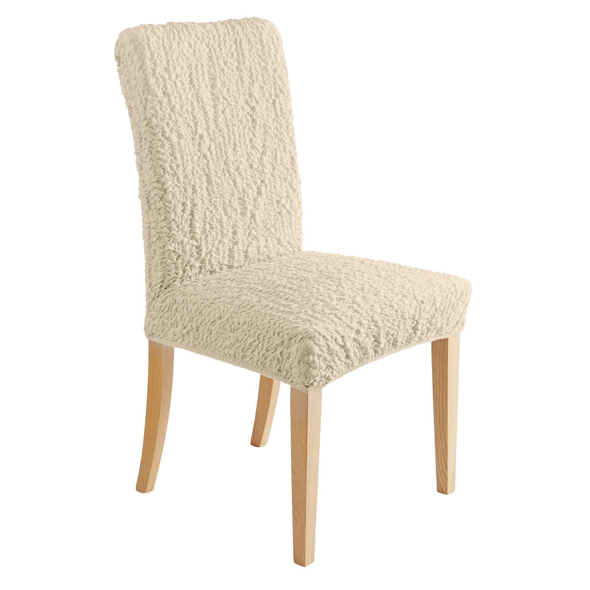 Housse Chaise Unie Gaufrée Bi-extensible - Blancheporte