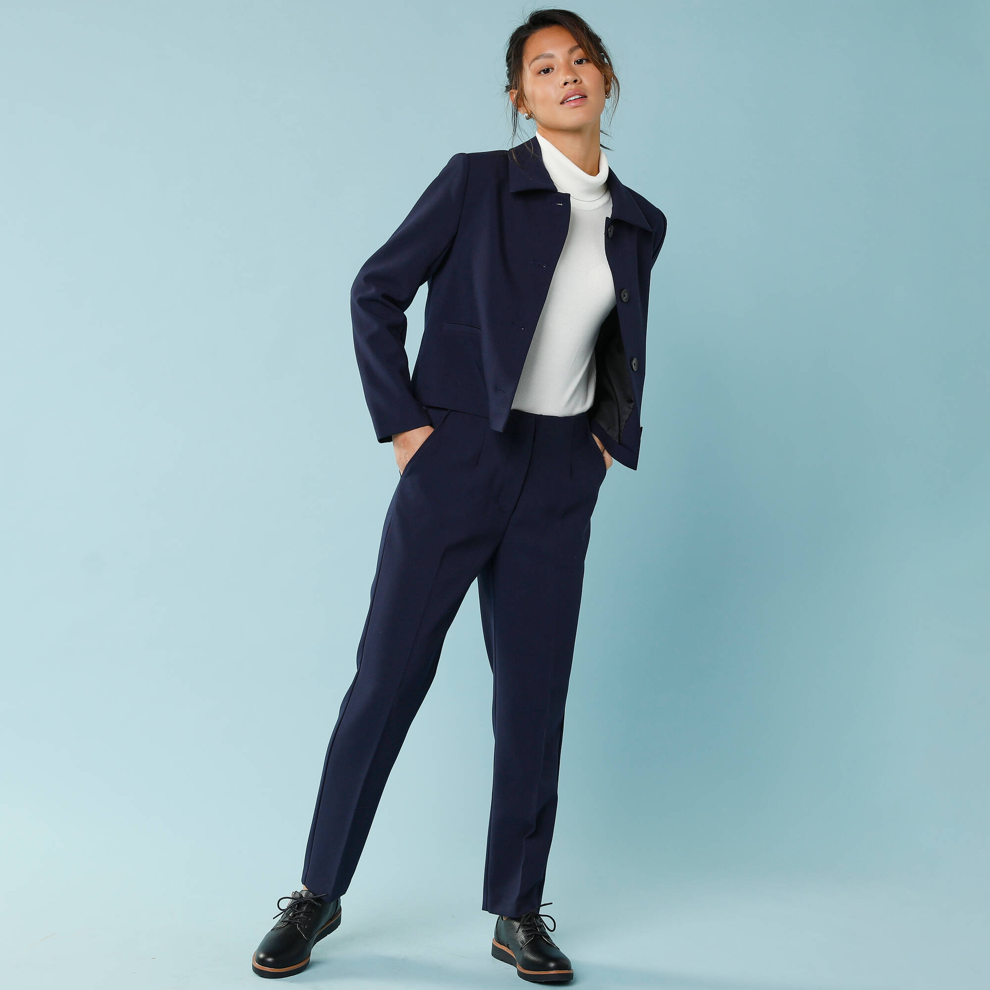 Veste blazer courte unie Spcial Petites - Blancheporte 70 €