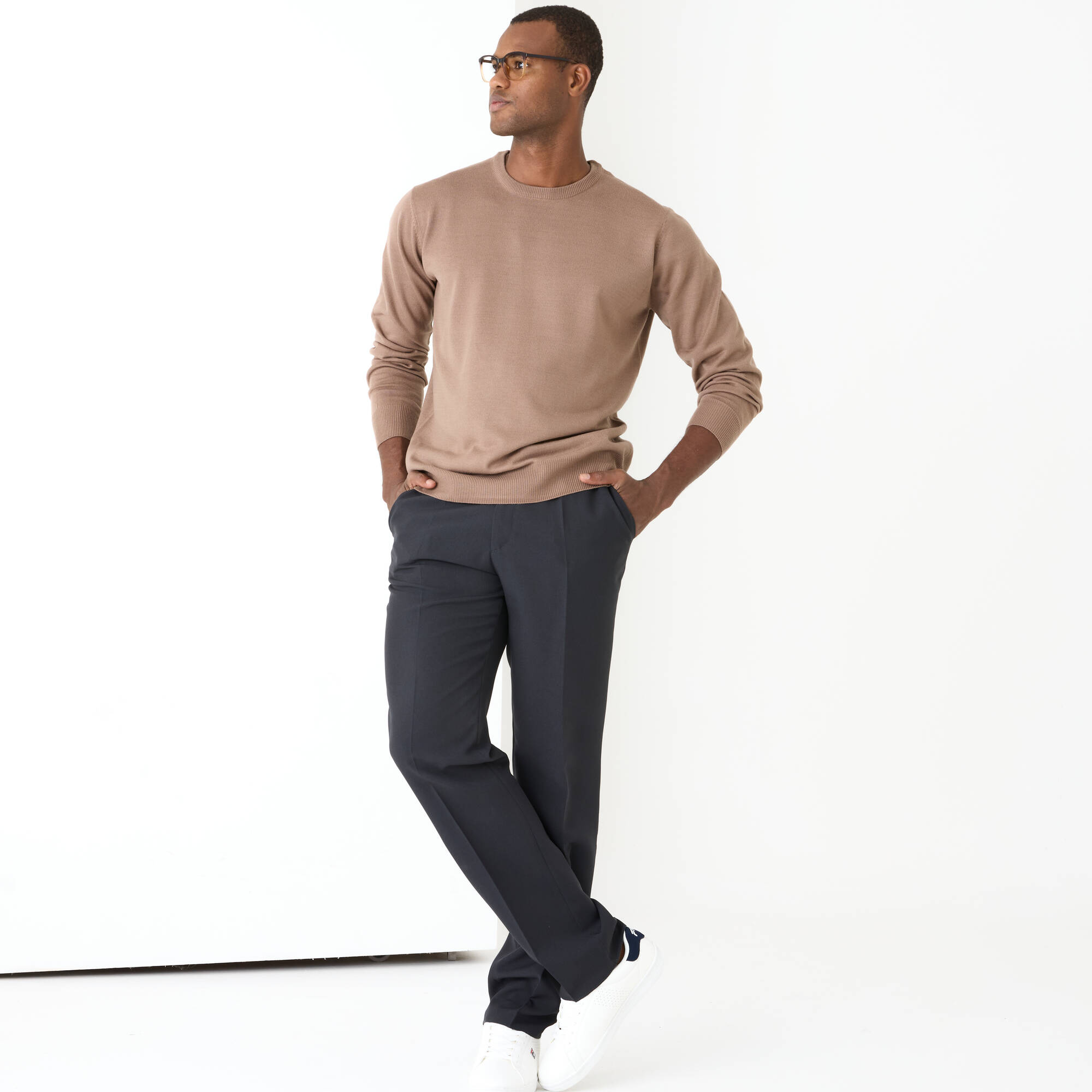 Pull uni col rond - Blancheporte 15 €