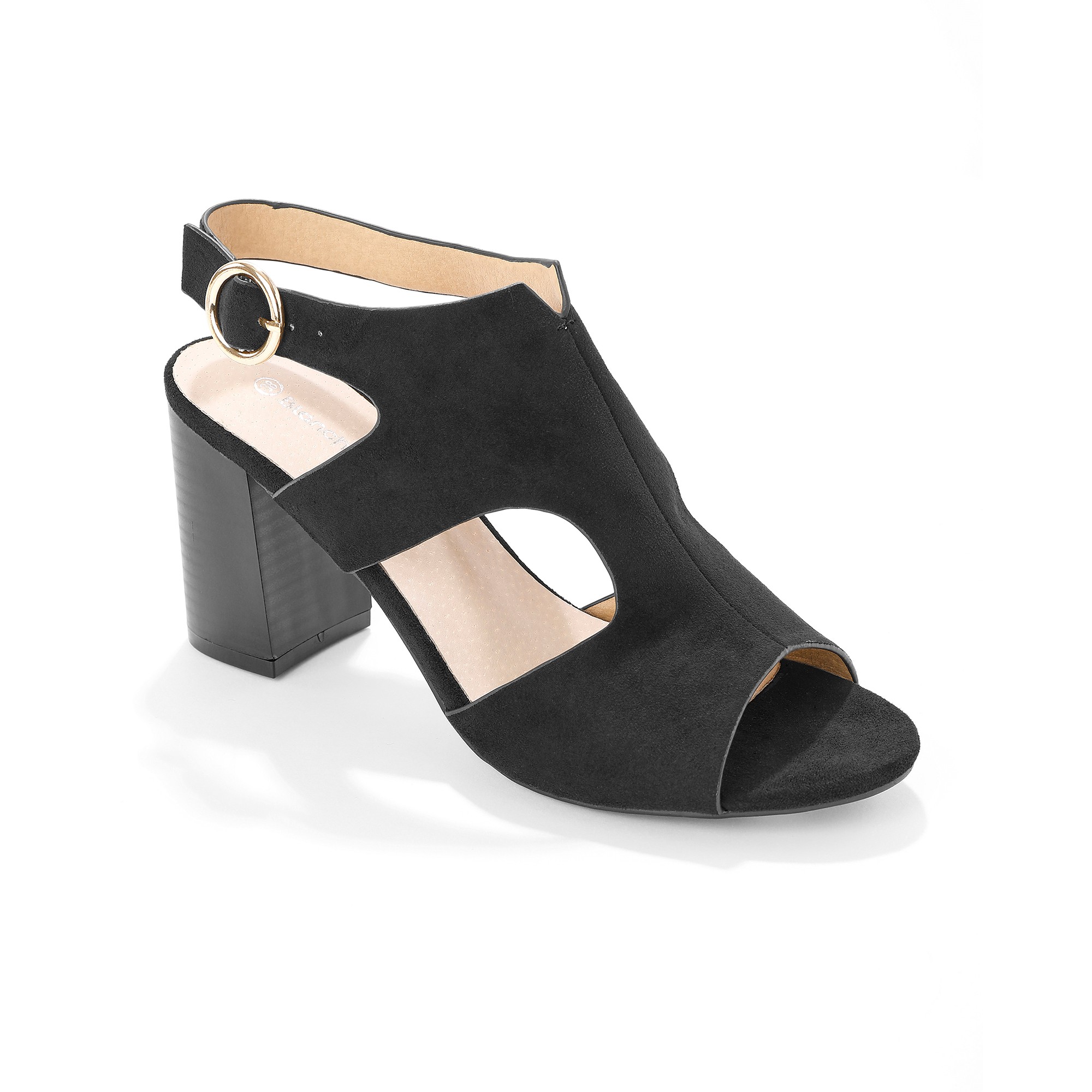 Sandales Enveloppantes À Talon Bois - Blancheporte