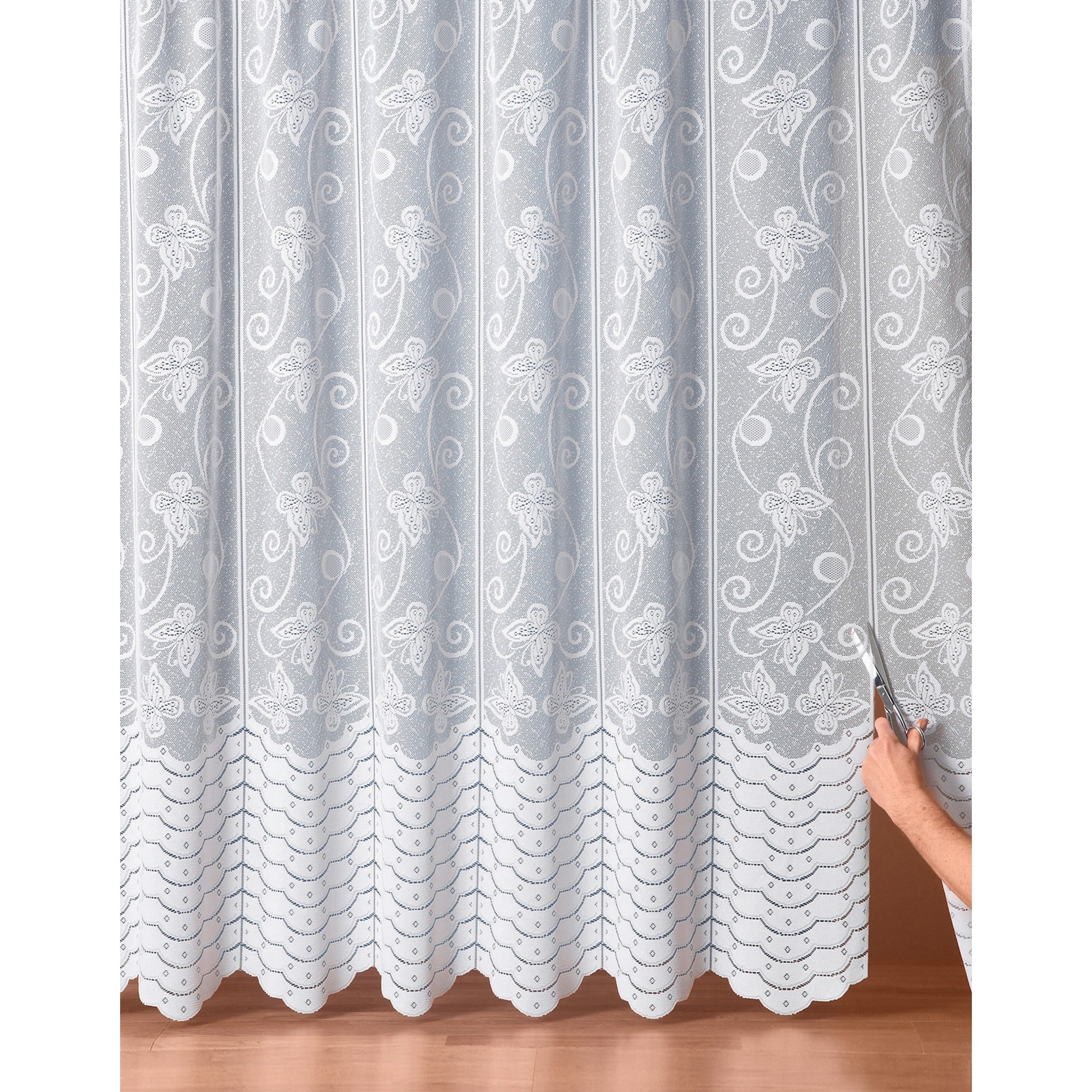 Panneau Motif Papillons Modulable En Hauteur Finition Galon Fronceur - Blancheporte