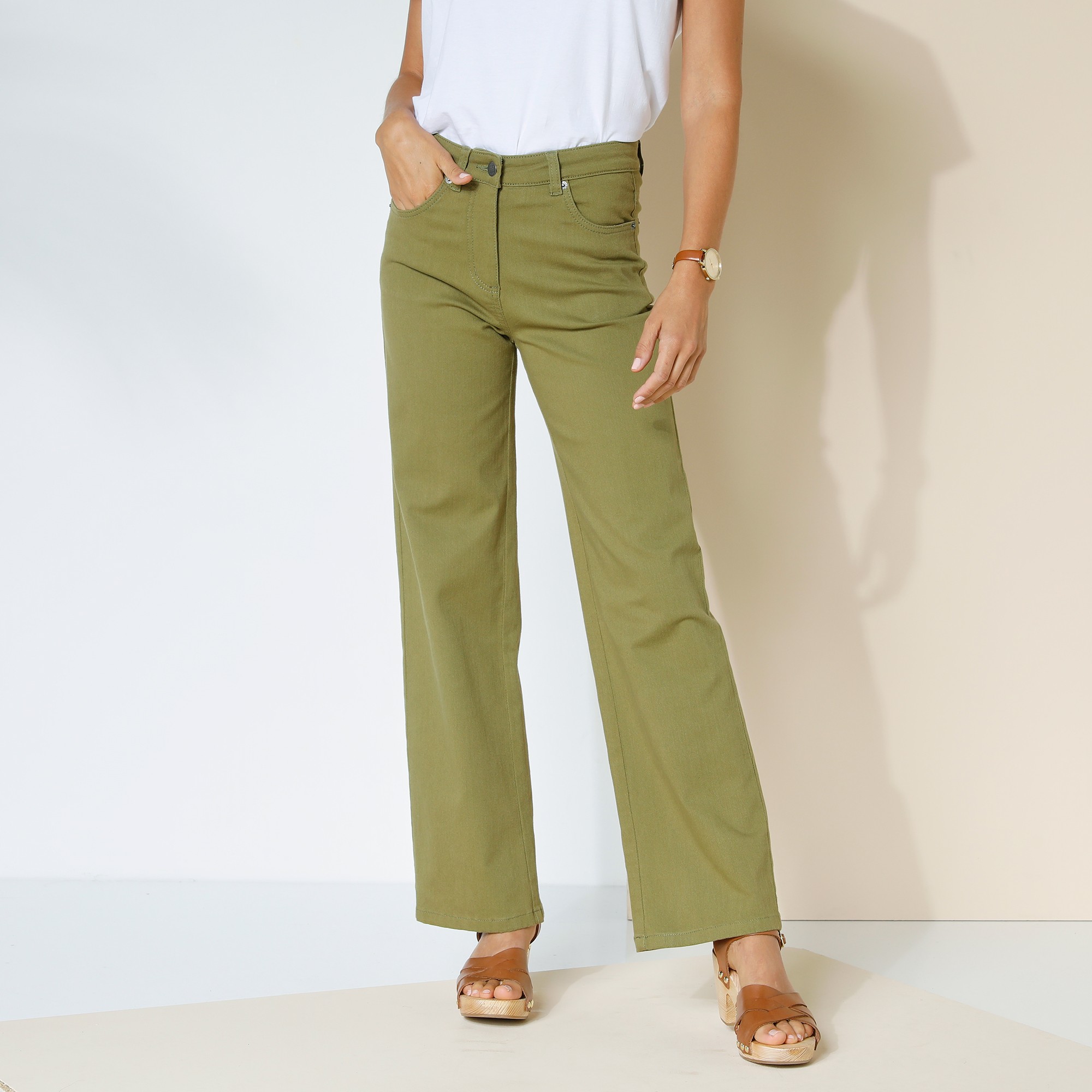Pantalon Large Stretch - Grande Stature - Blancheporte