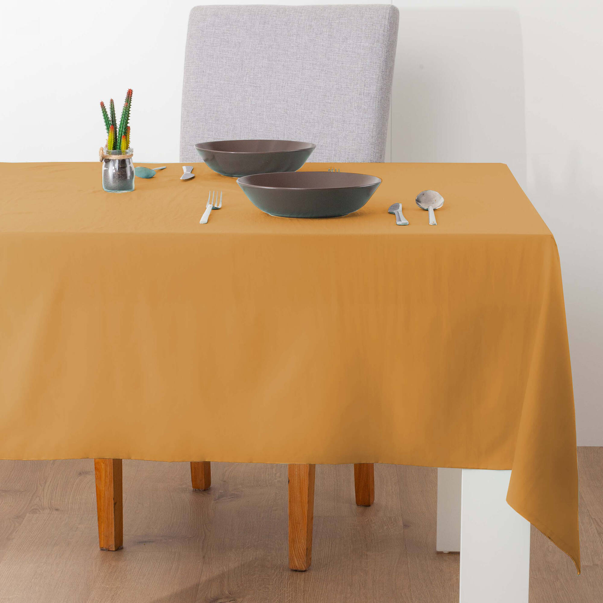 Nappe unie toucher peau de pêche - Blancheporte