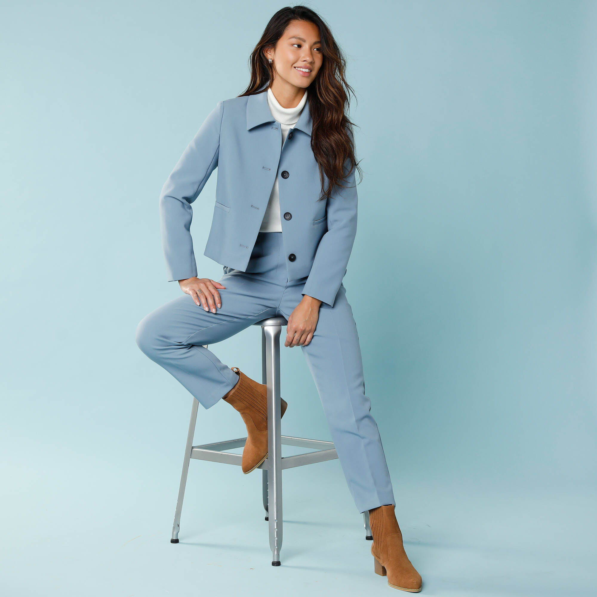 Veste blazer courte unie Spcial Petites - Blancheporte 19 €