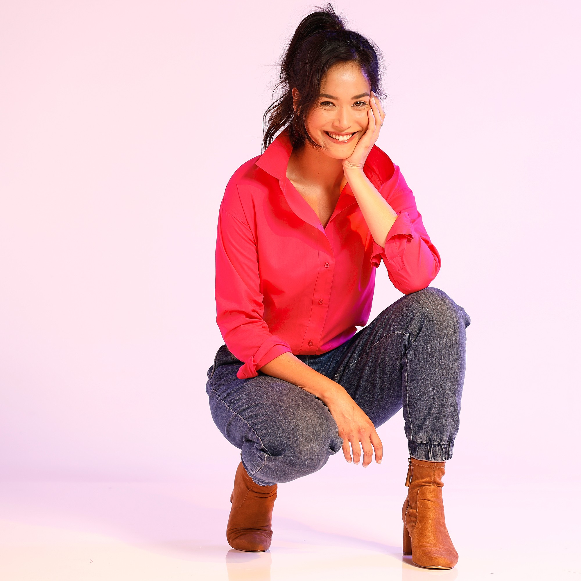 Chemisier Boutonne? En Coton Uni - Blancheporte