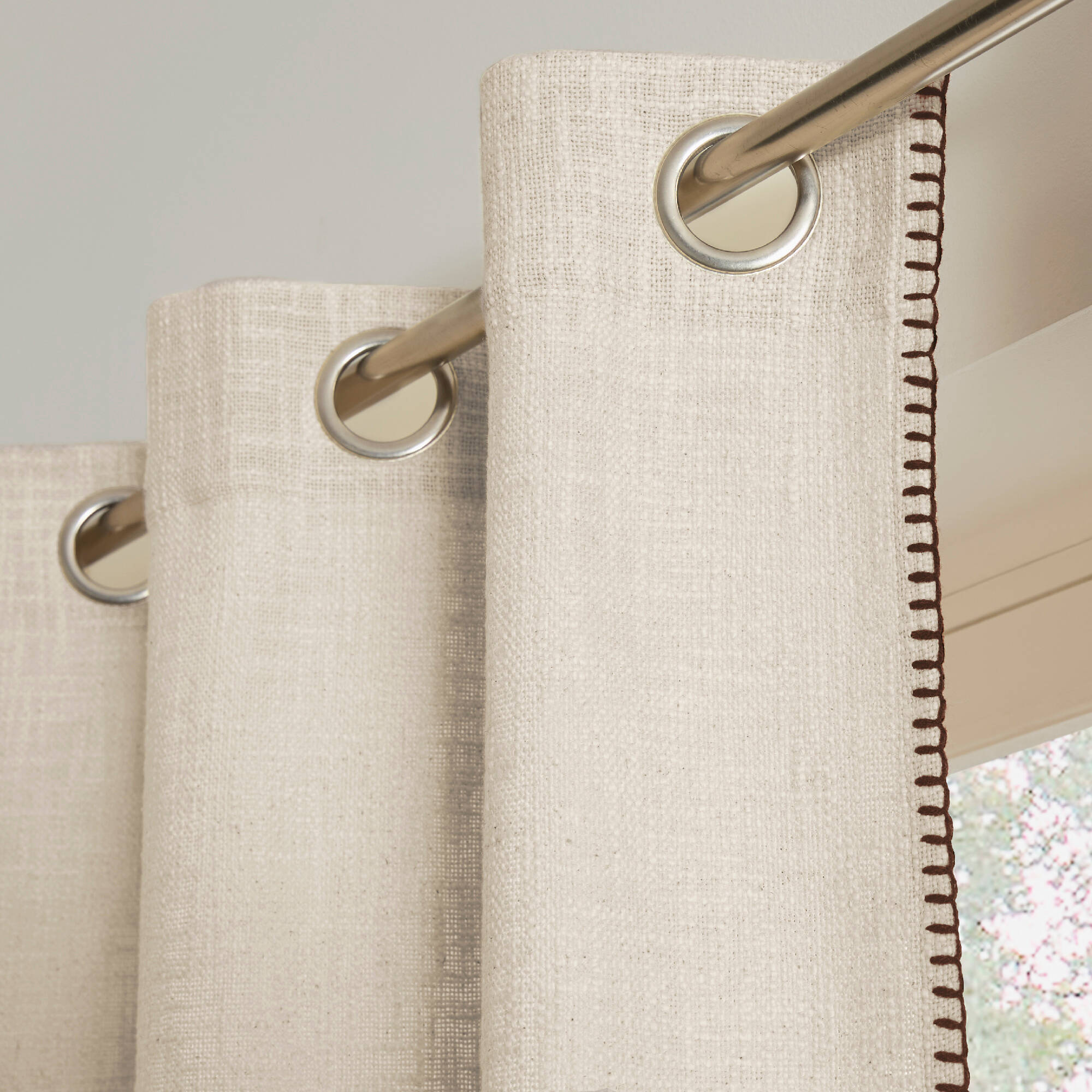 Rideau uni coton texturé - Blancheporte