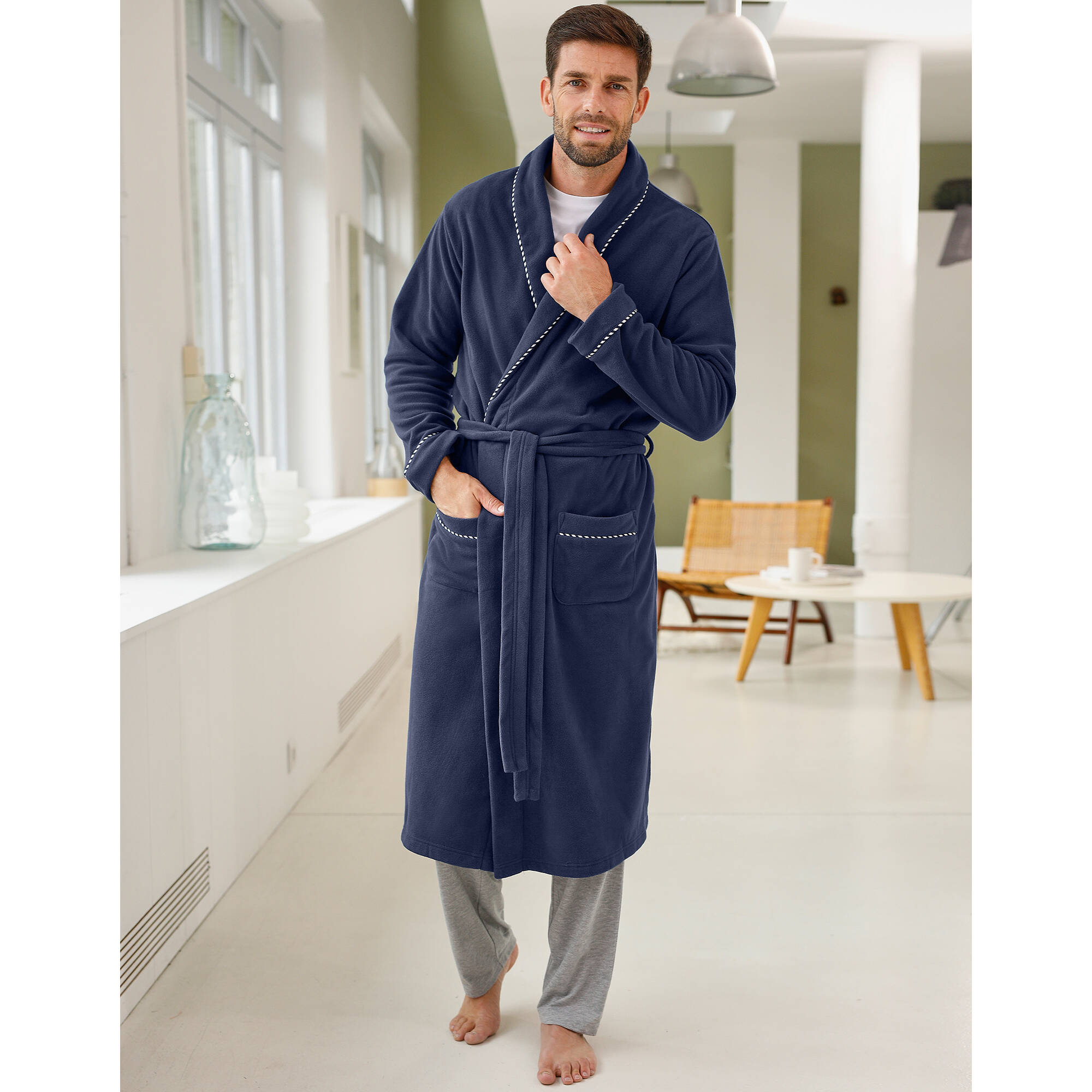 Blanche porte peignoir homme outlet