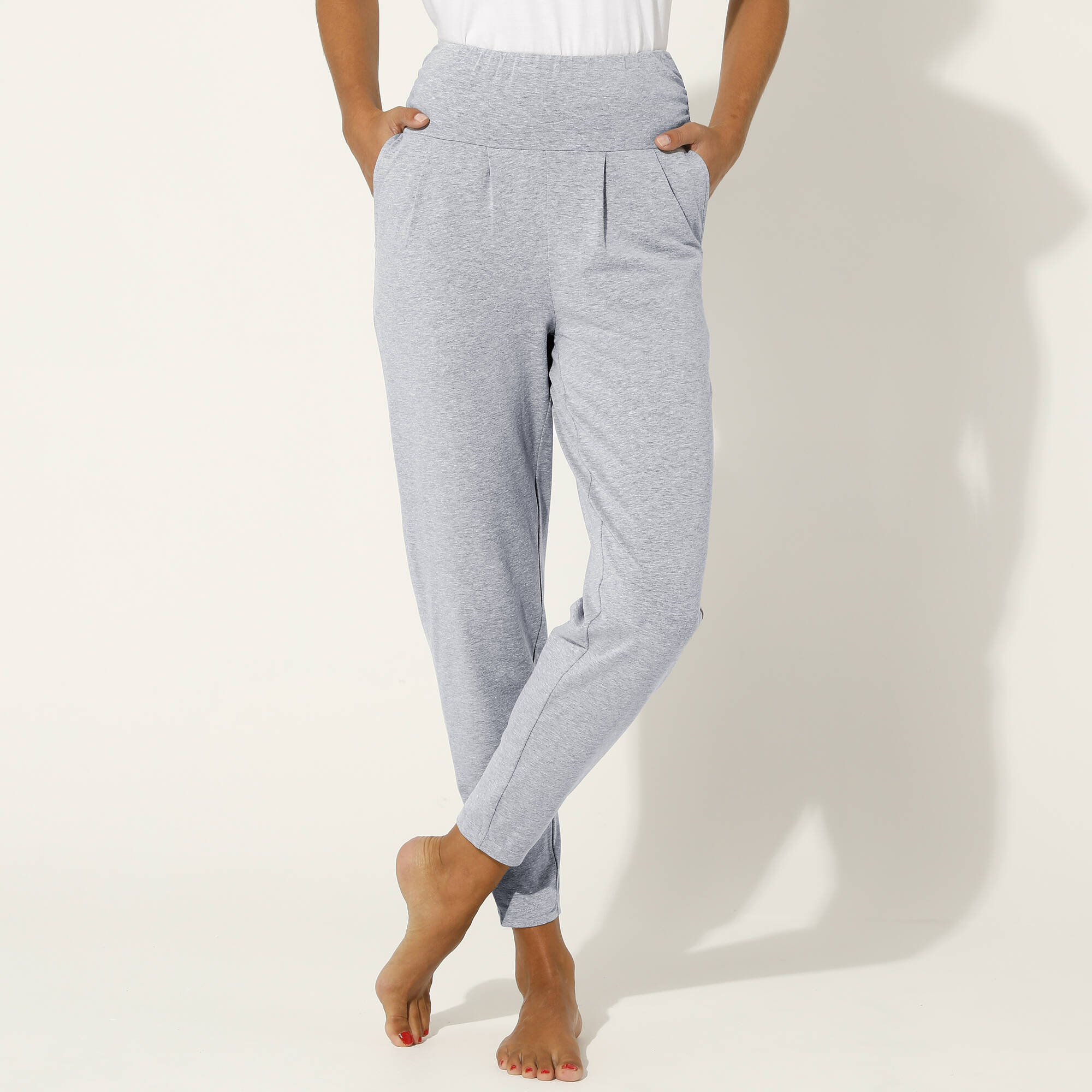 Pantalon de yoga en maille, coupe ultra confort
