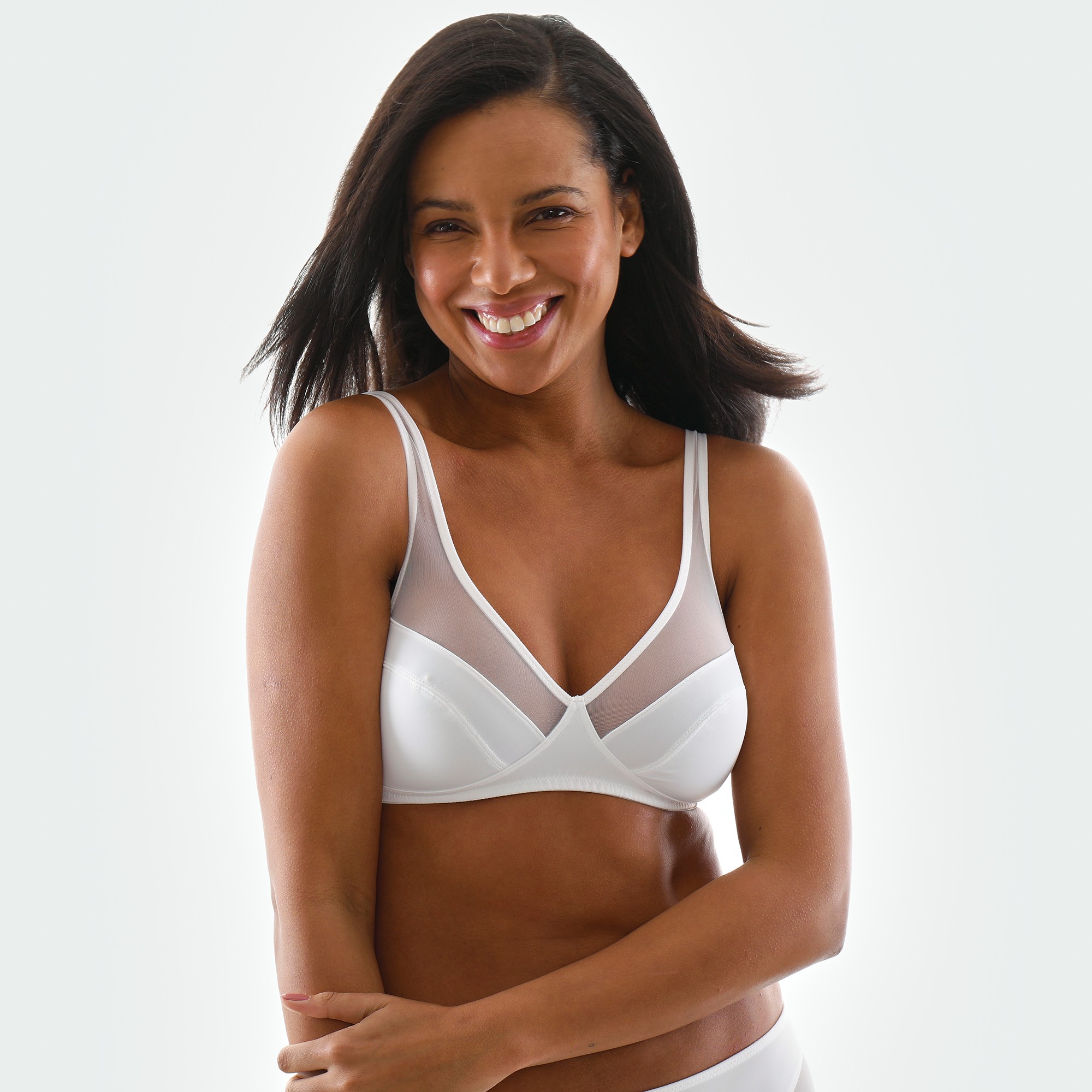 Soutien-gorge Generous uni - sans armatures - 90D - Blanc - Dim
