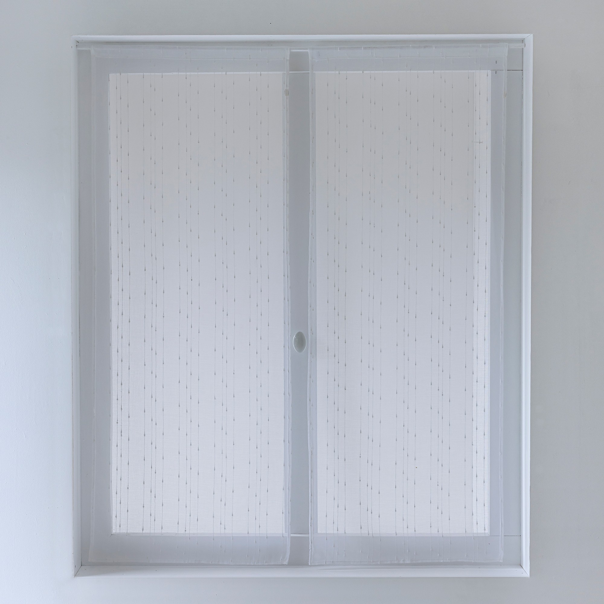 Vitrage Étamine Fils Fantaisie - La Paire - Blancheporte