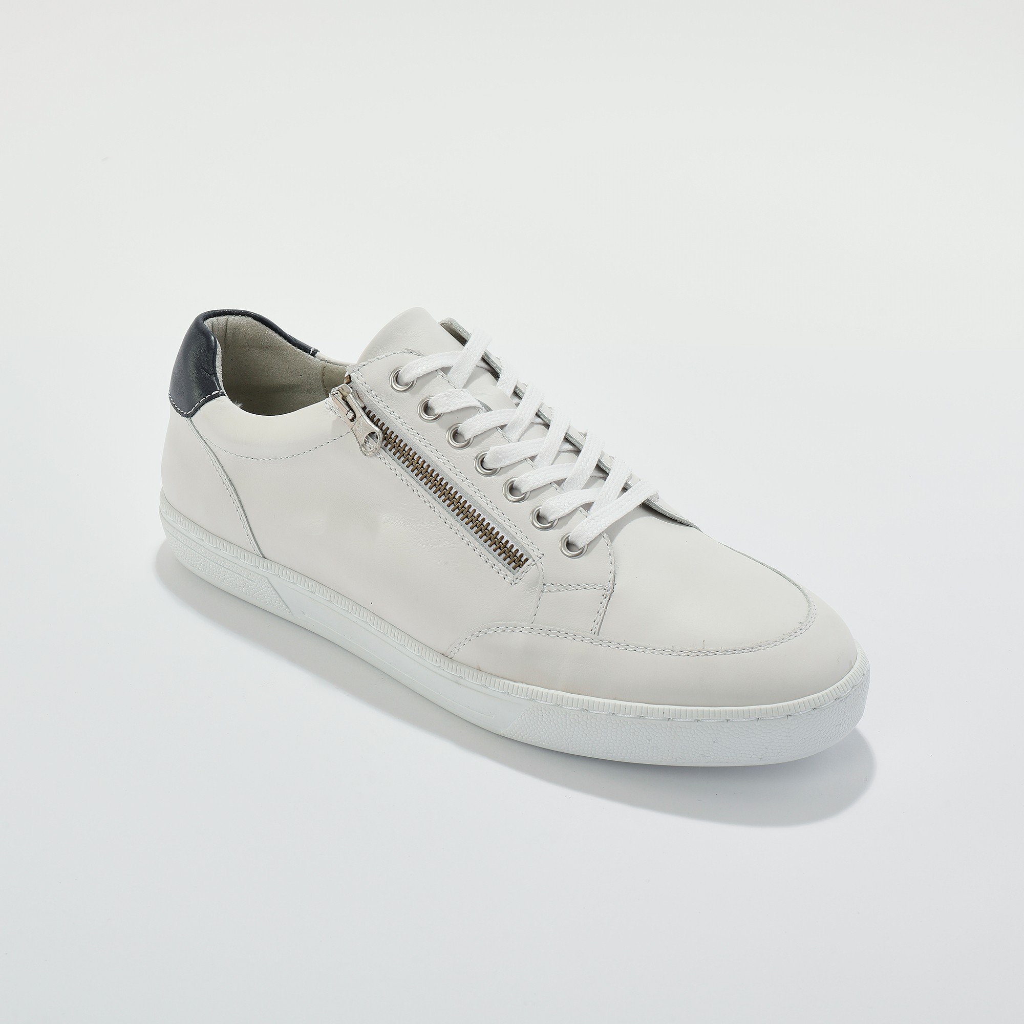 Basket Cuir Empiècement Dos - Blancheporte