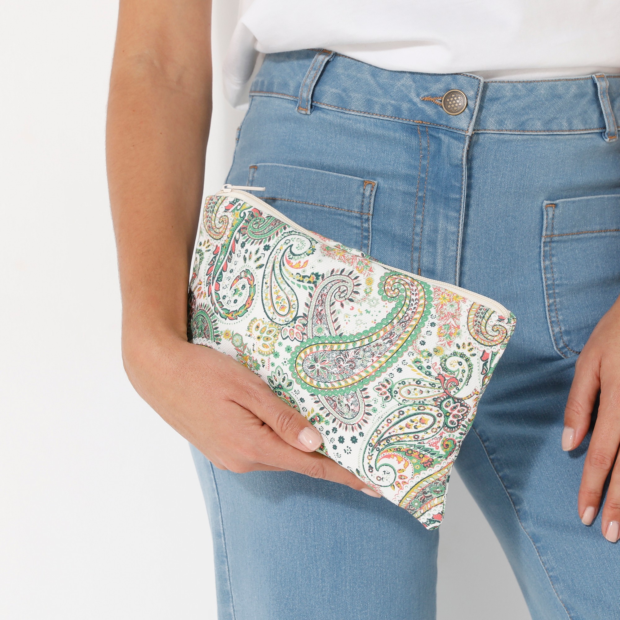 Trousse Plate En Coton Natté - Blancheporte