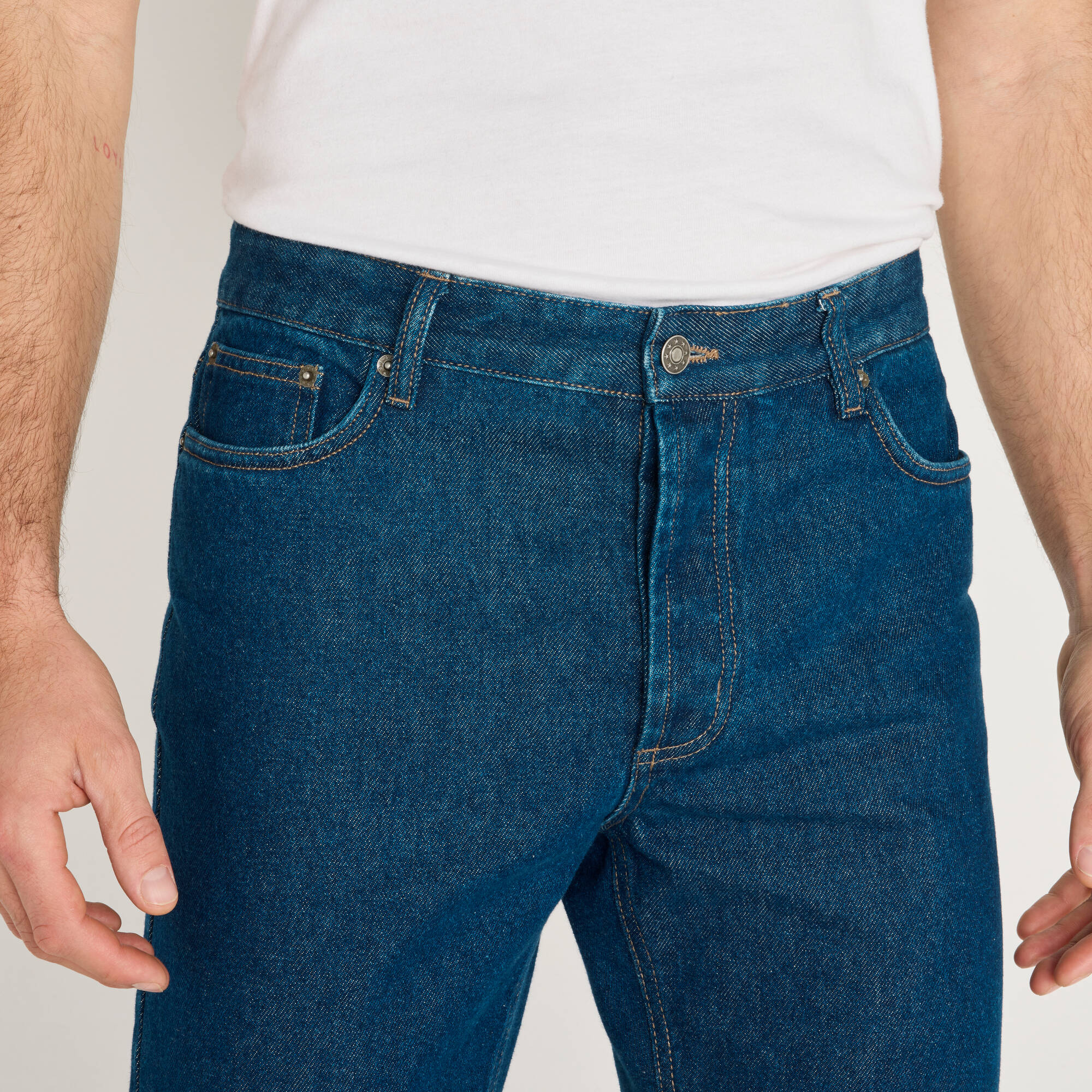 Jean droit basique 100 coton - L32 - Blancheporte 21 €