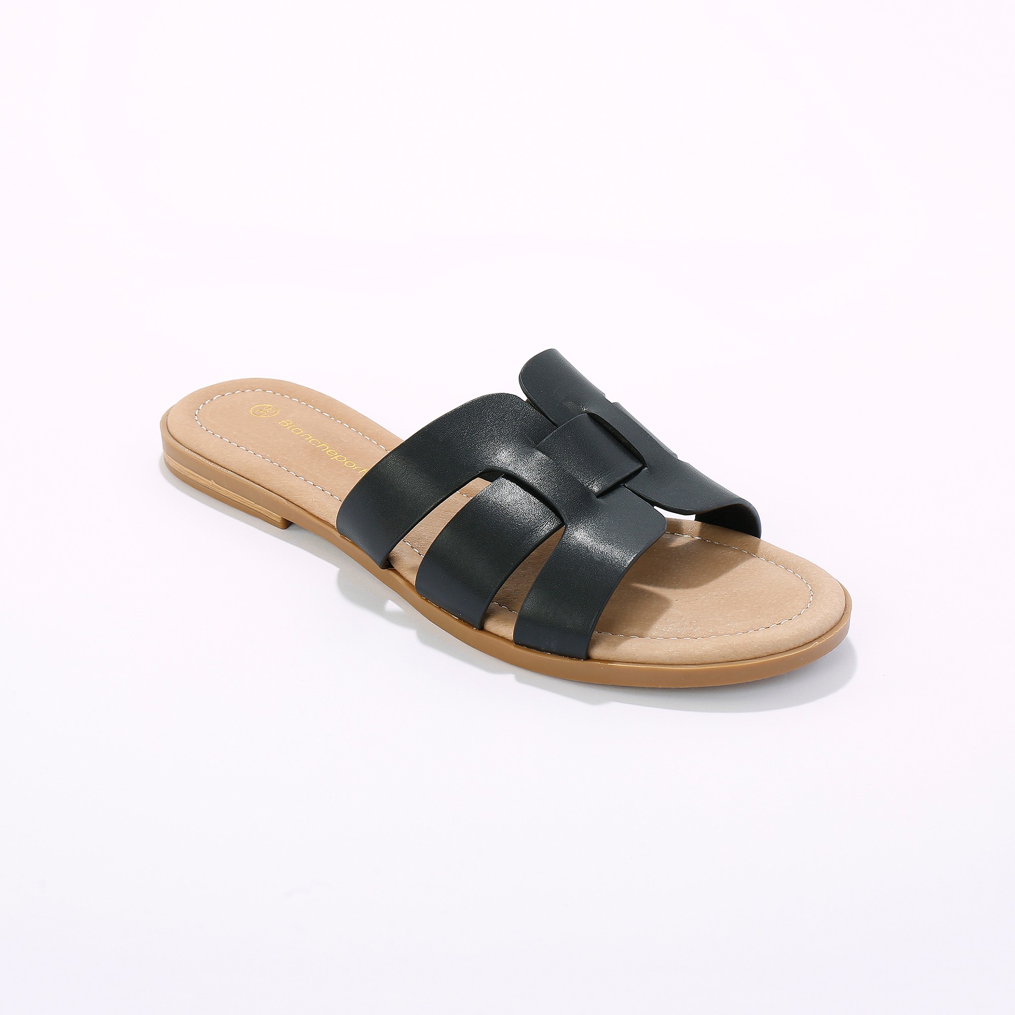 Mules Plates Bandes Croisées - Blancheporte