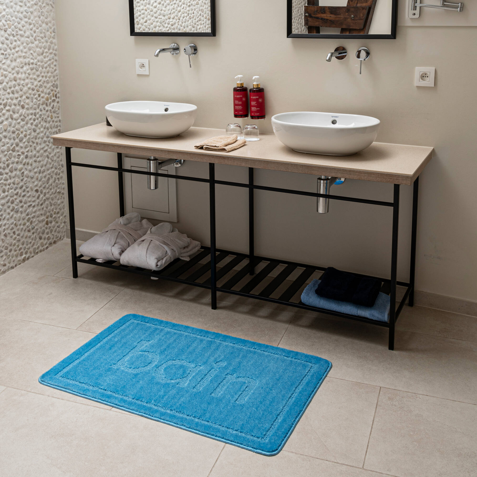 Tapis De Bain Motif ''bain'' - Blancheporte