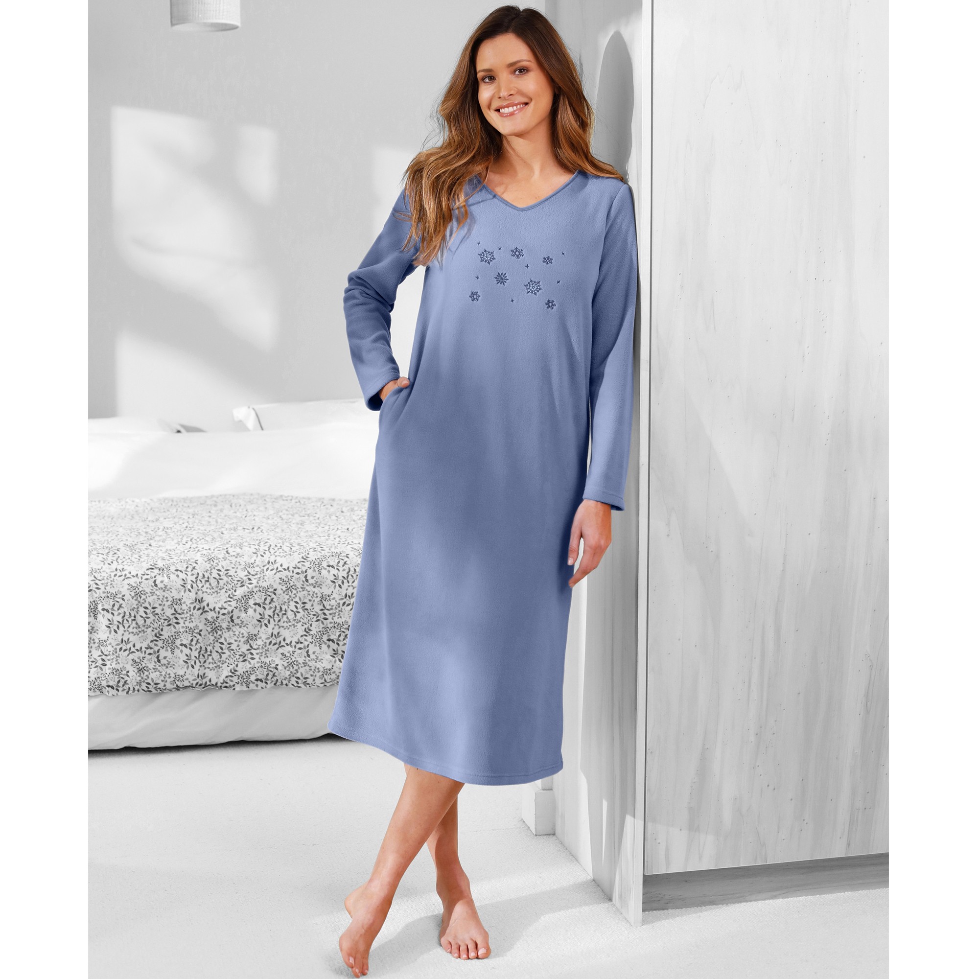 Chemise de nuit longue manche longue deals