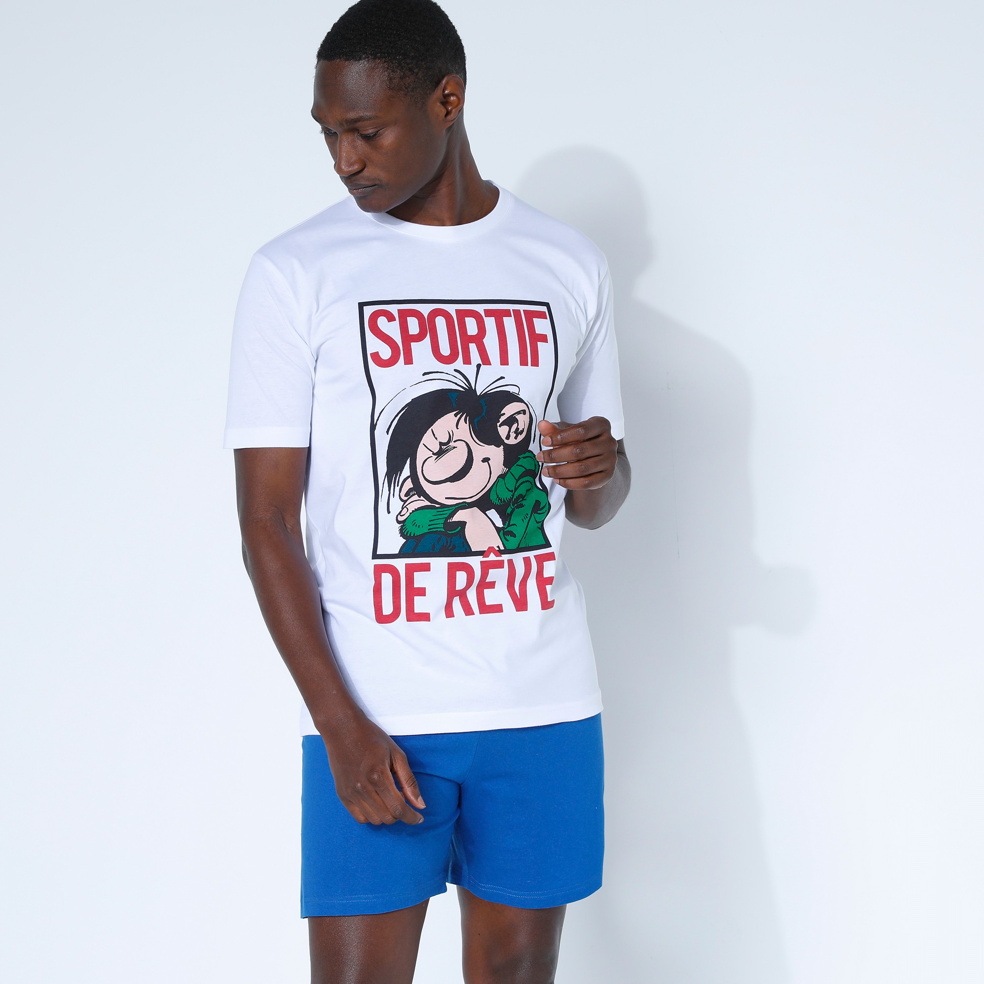 Pyjama Short Gaston Lagaffe® Sportif De Rêve - Blancheporte