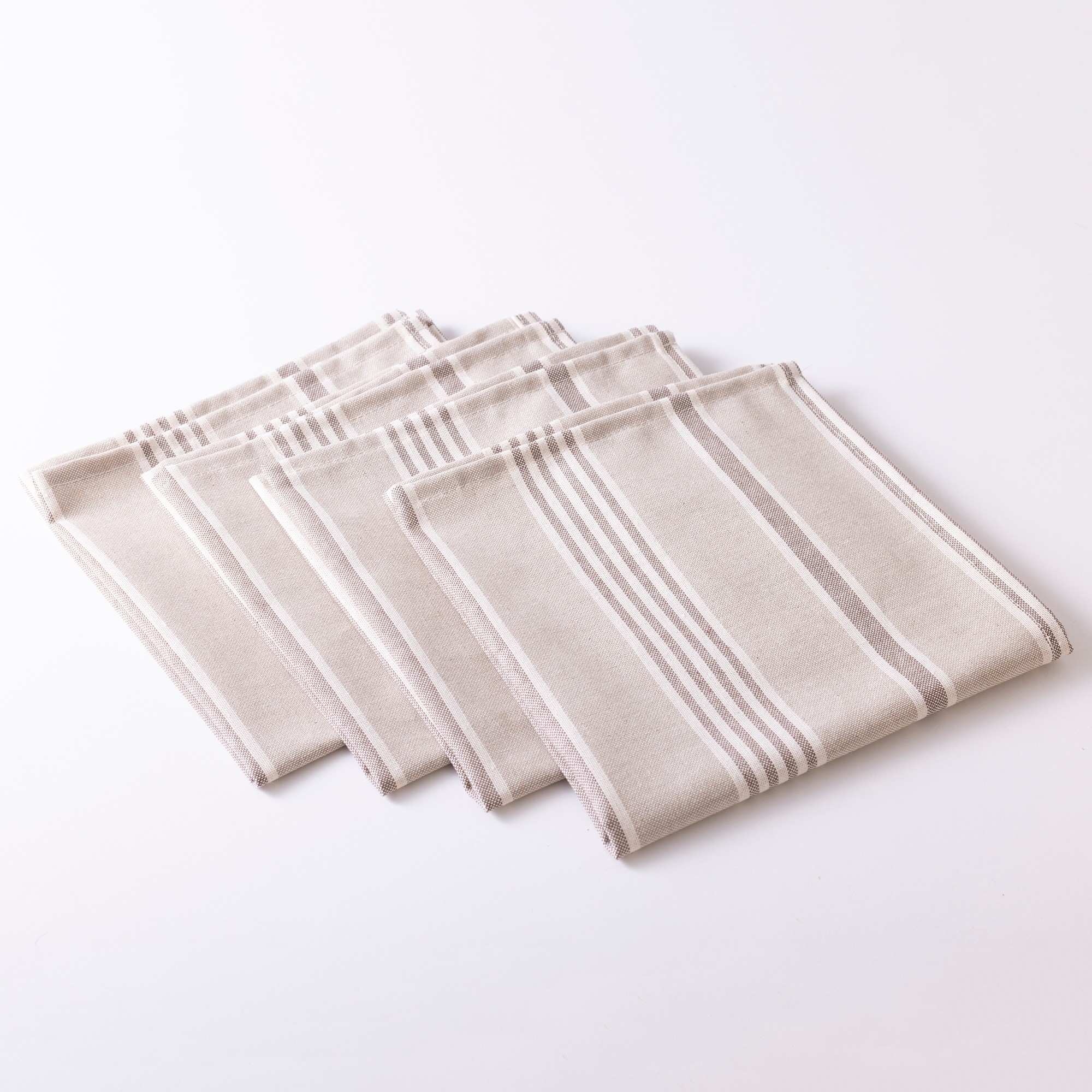 Serviettes De Table Rayées - Lot De 4 - Blancheporte