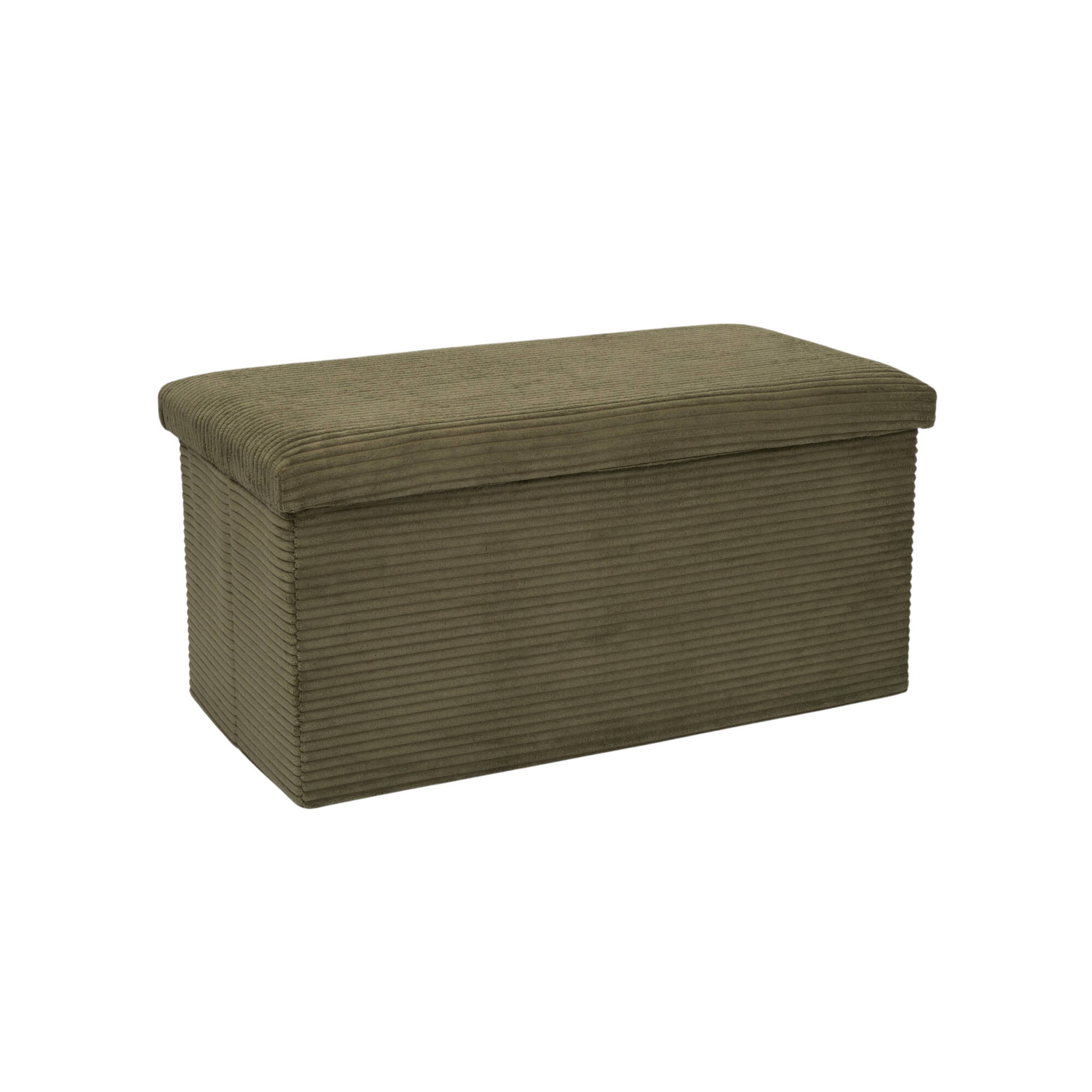 Banc-coffre pliable uni côtelé - Blancheporte