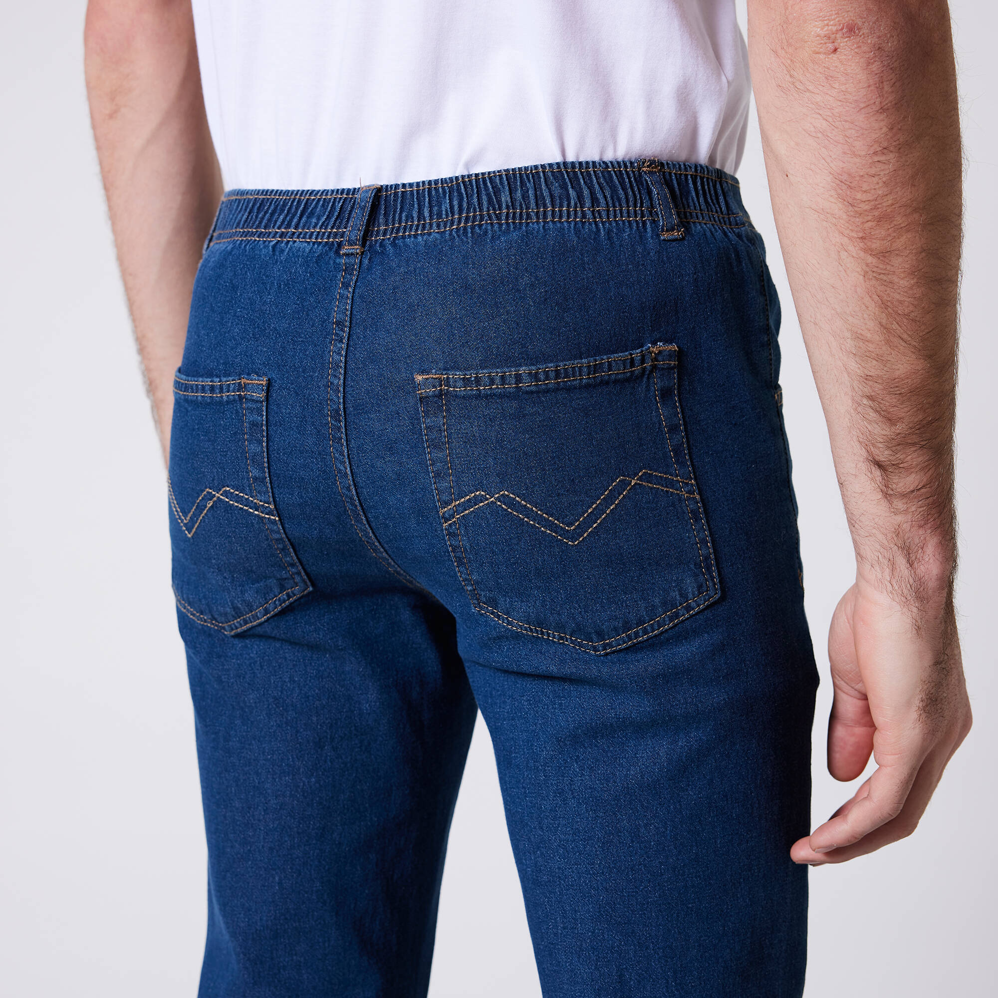 Jean droit ceinture lastique - L30 - Blancheporte 24 €