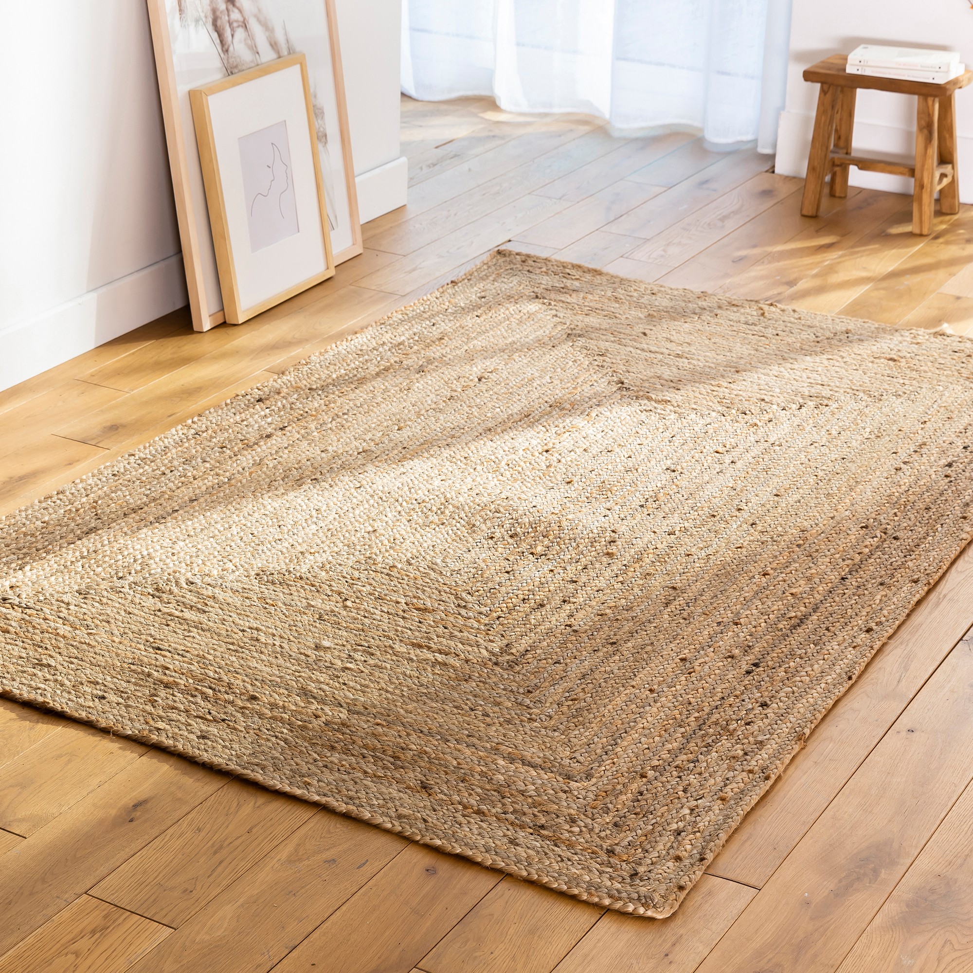 Tapis Uni Rectangulaire Jute - Blancheporte