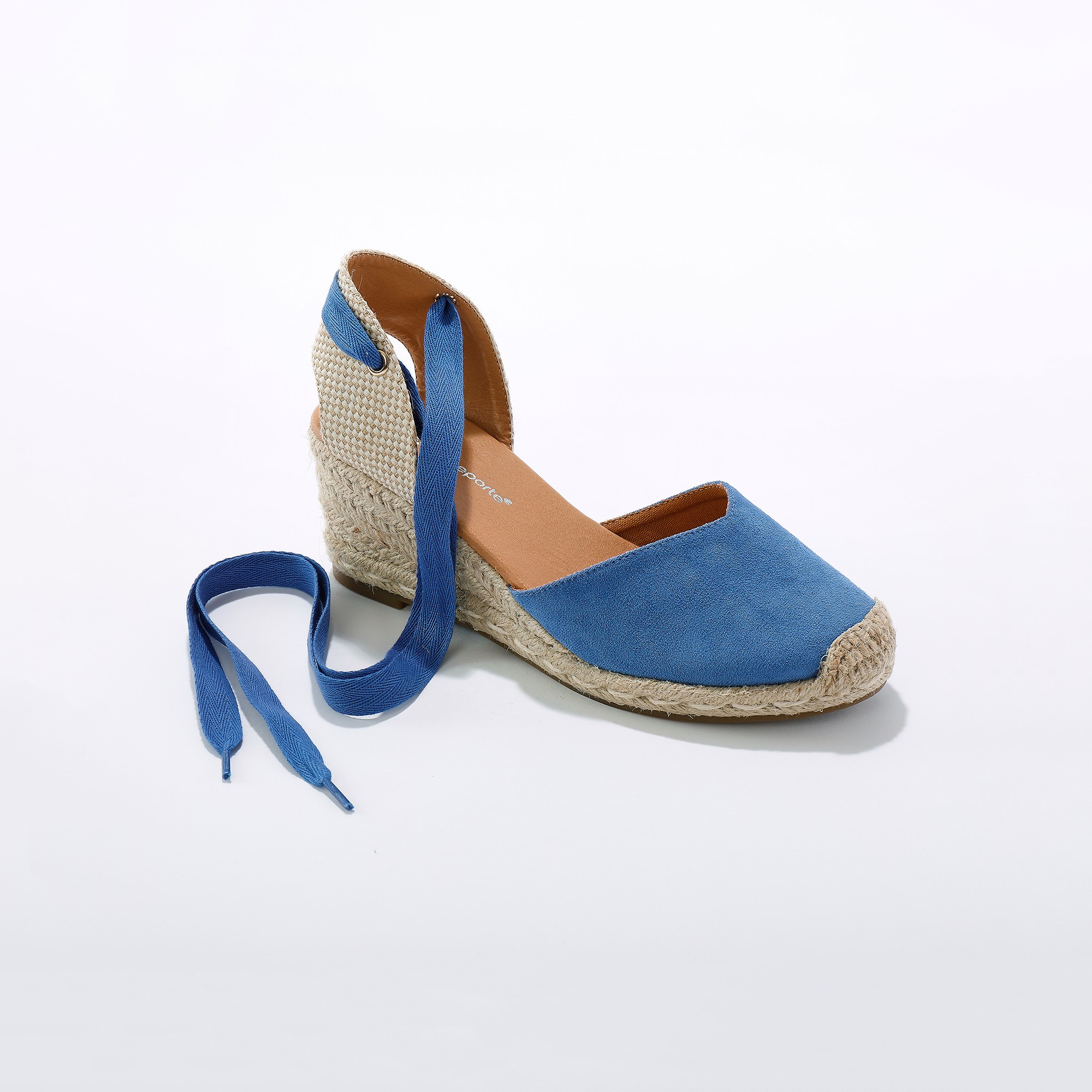 Sandales Compensées Corde Avec Liens À Nouer - Blancheporte
