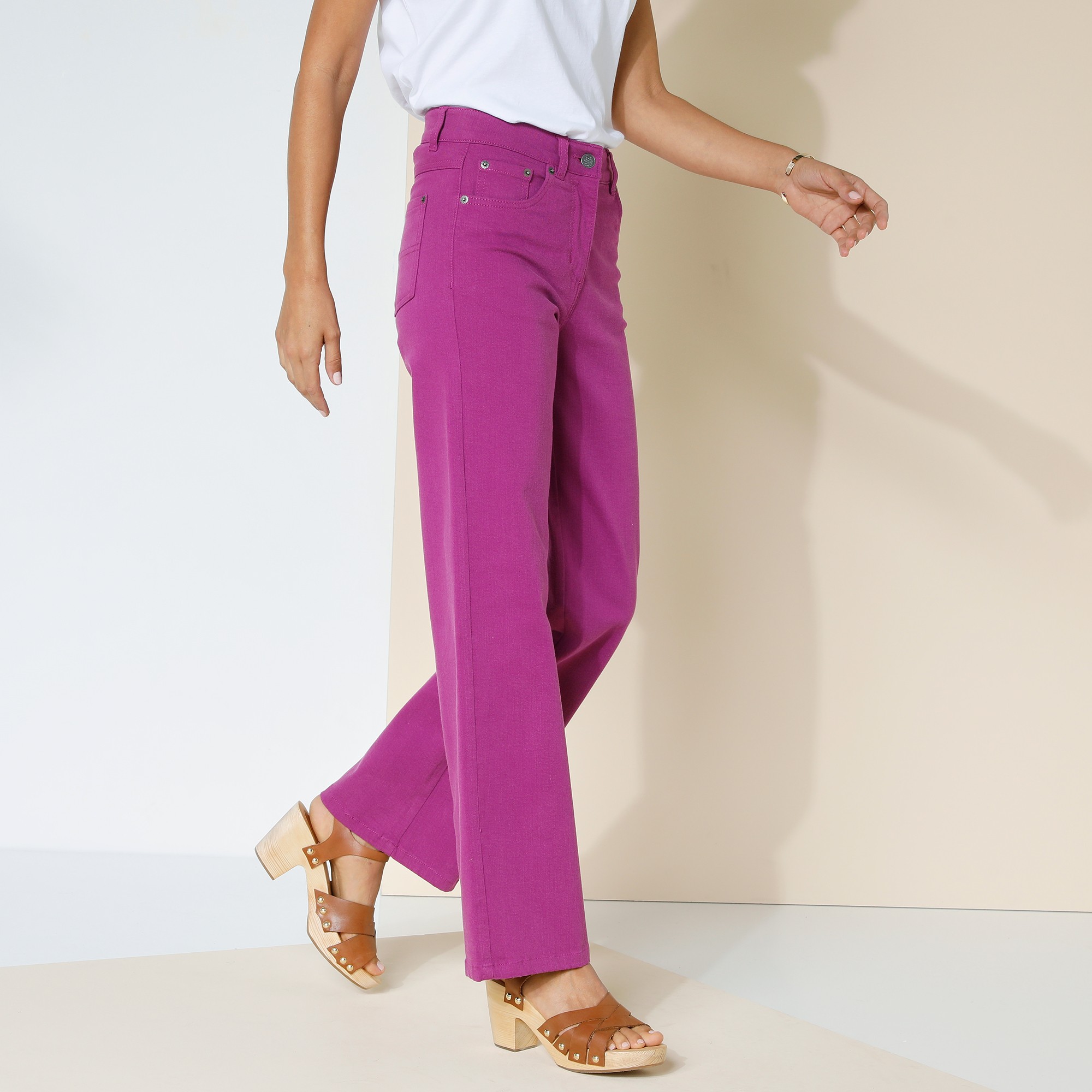 Pantalon Large Stretch - Petite Stature - Blancheporte