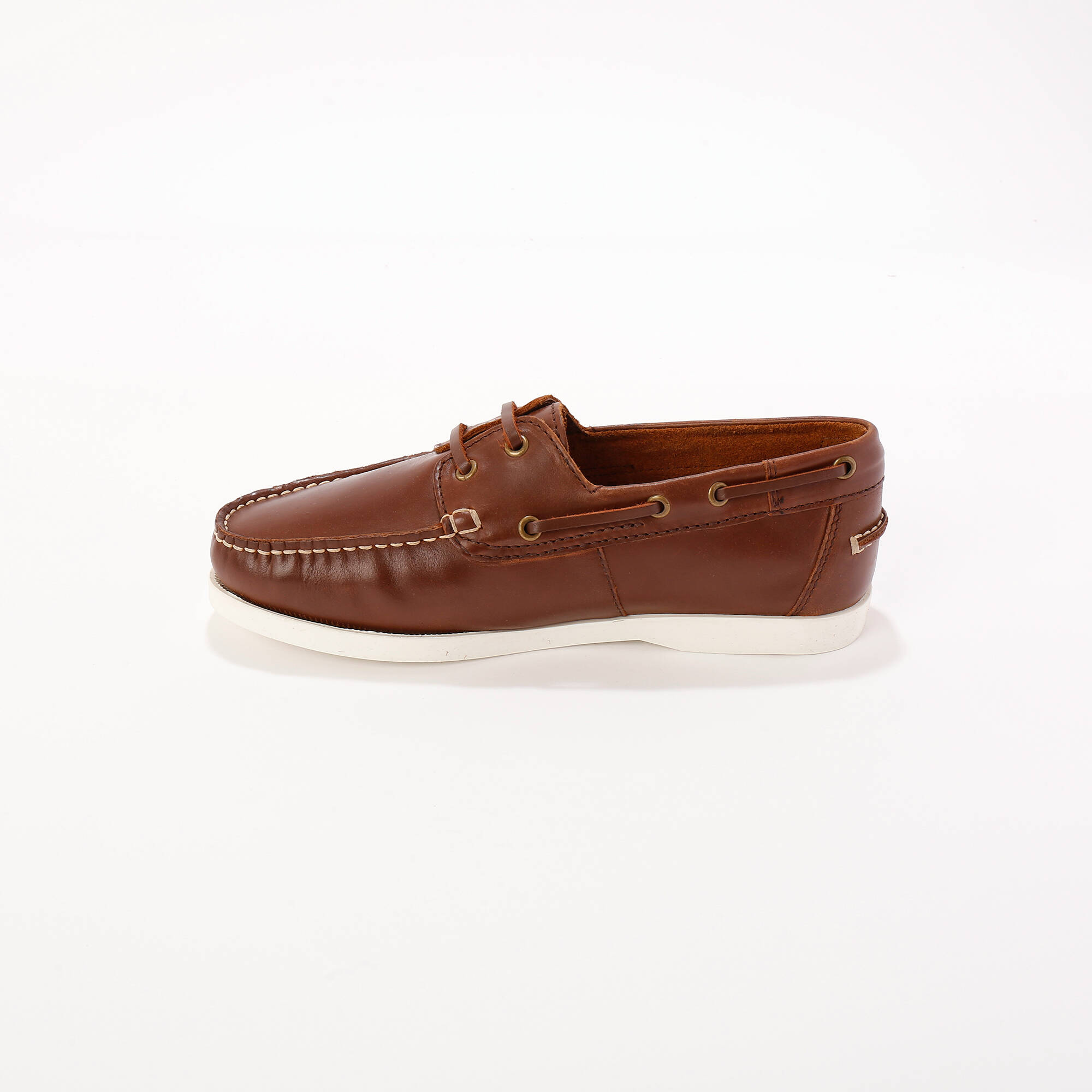 Chaussures bateau en cuir - Blancheporte