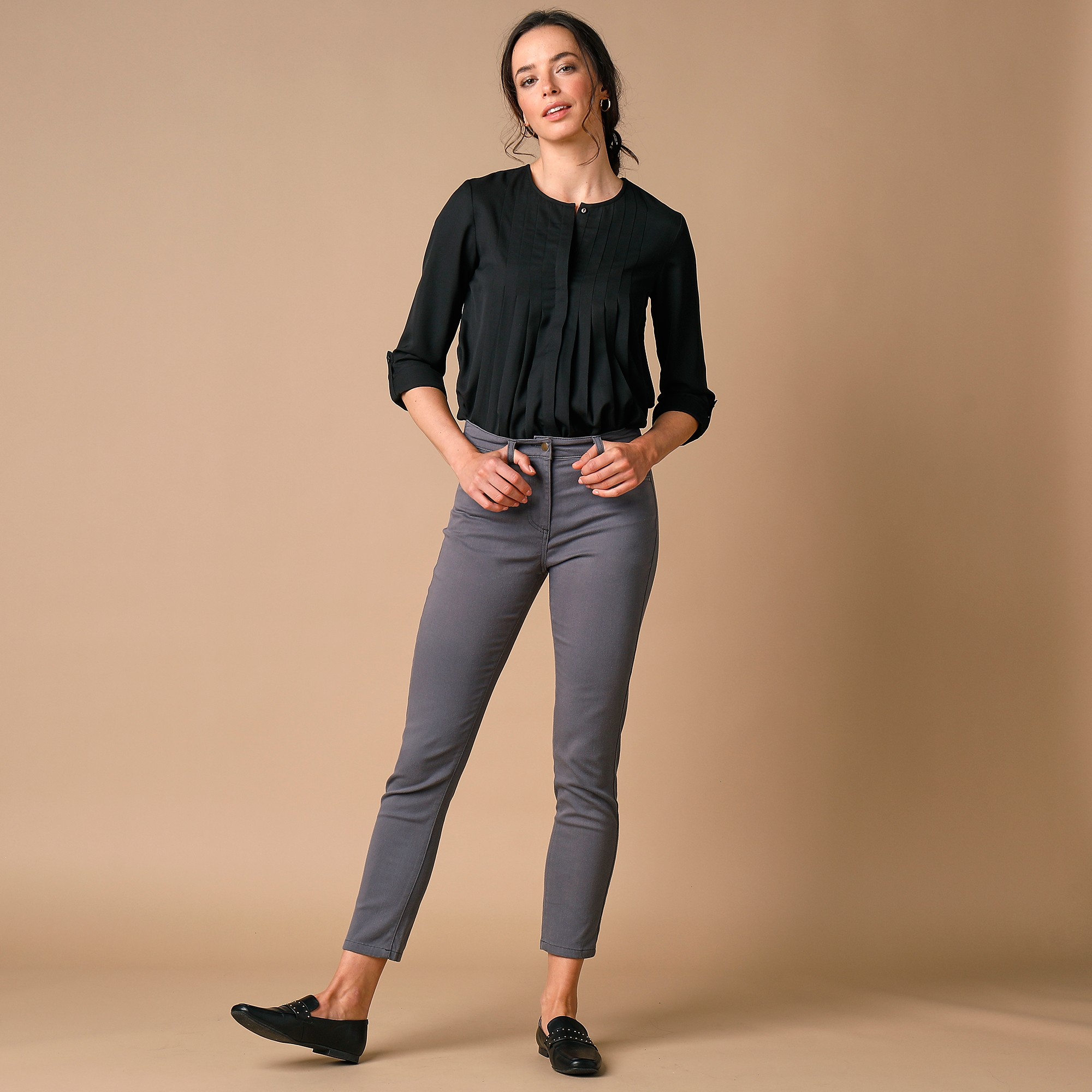 Pantalon fuseau femme blancheporte deals