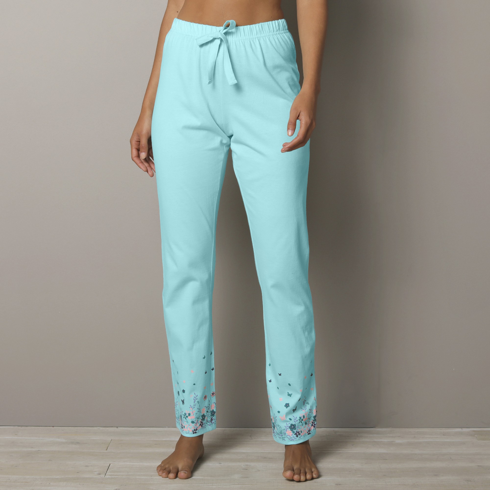 Pantalon Base Imprimée Bucolique - Coton Jersey - Blancheporte