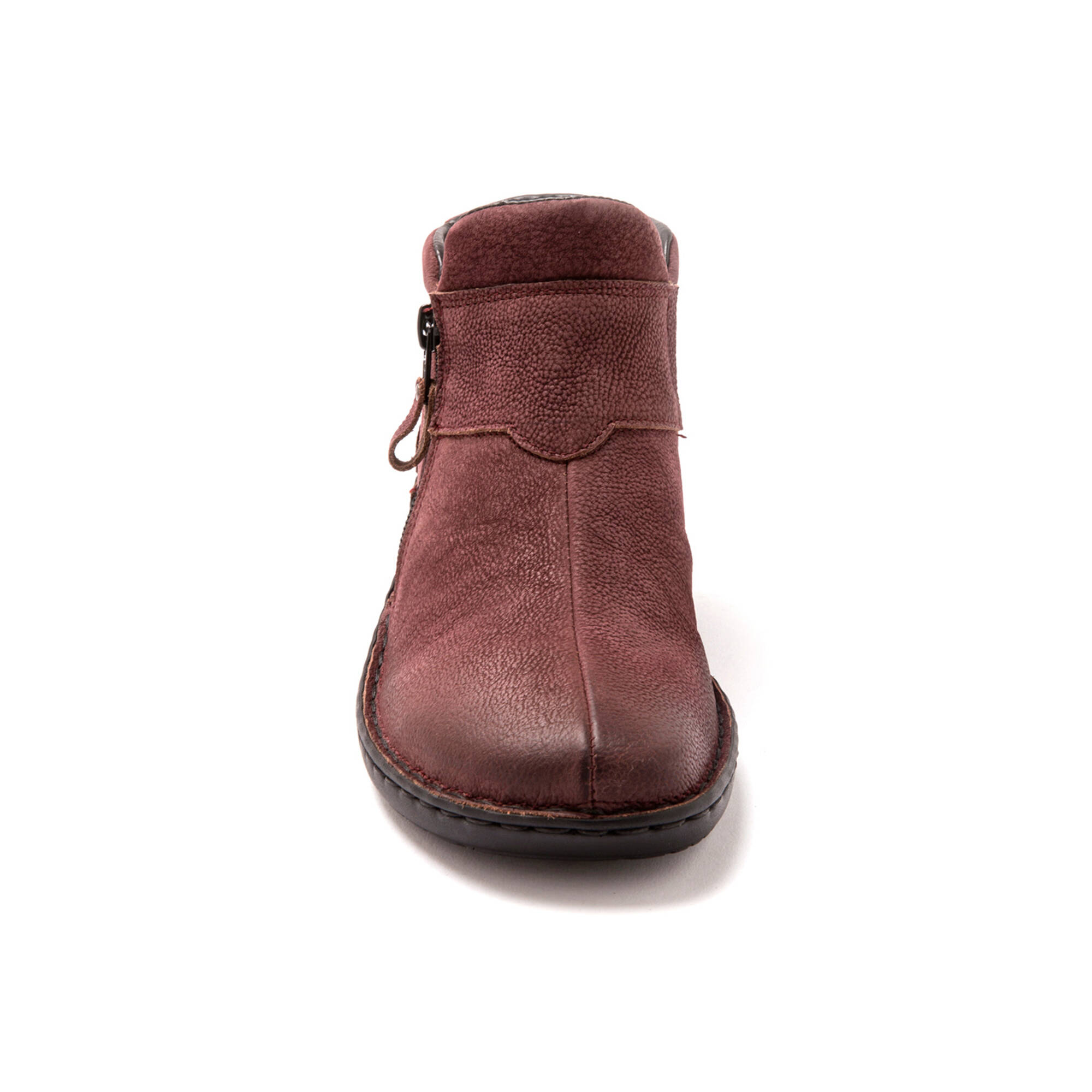 Boots ultra legeres cuir bordeaux bordeaux Blancheporte