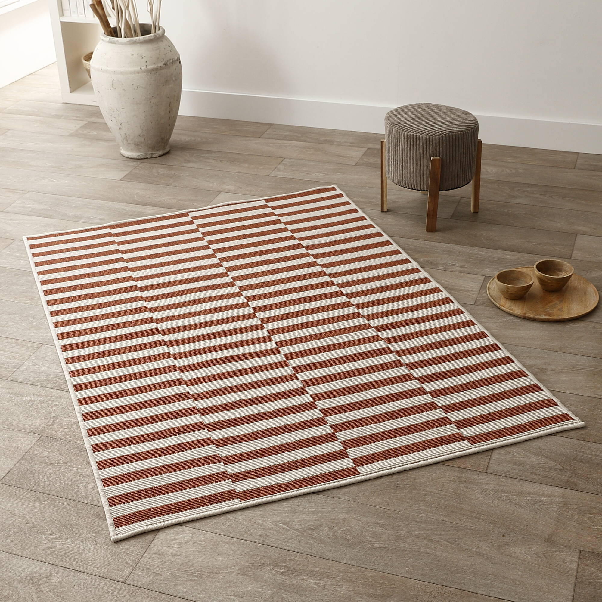 Tapis rectangulaire à rayures - Blancheporte