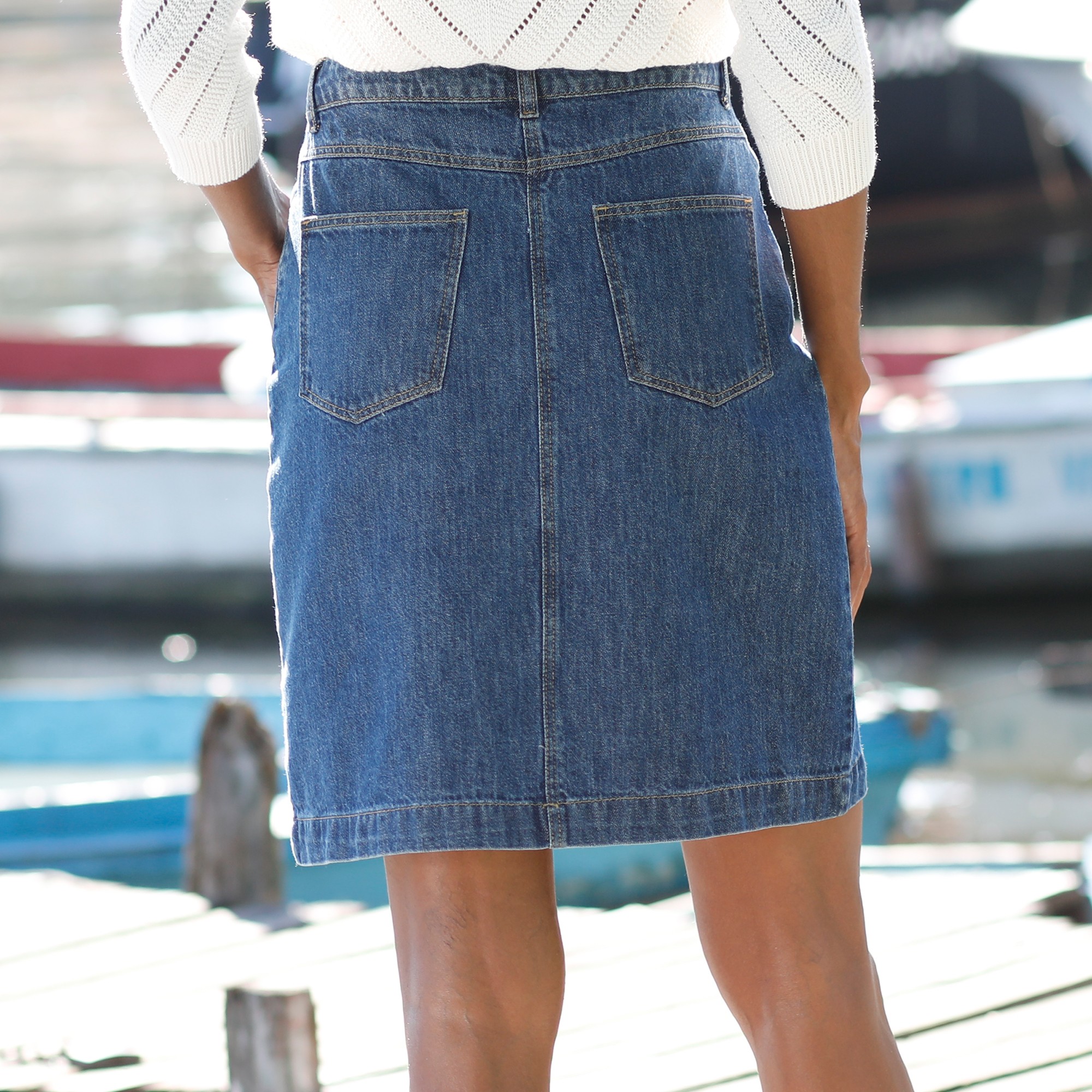 Jupe en jean et collant discount