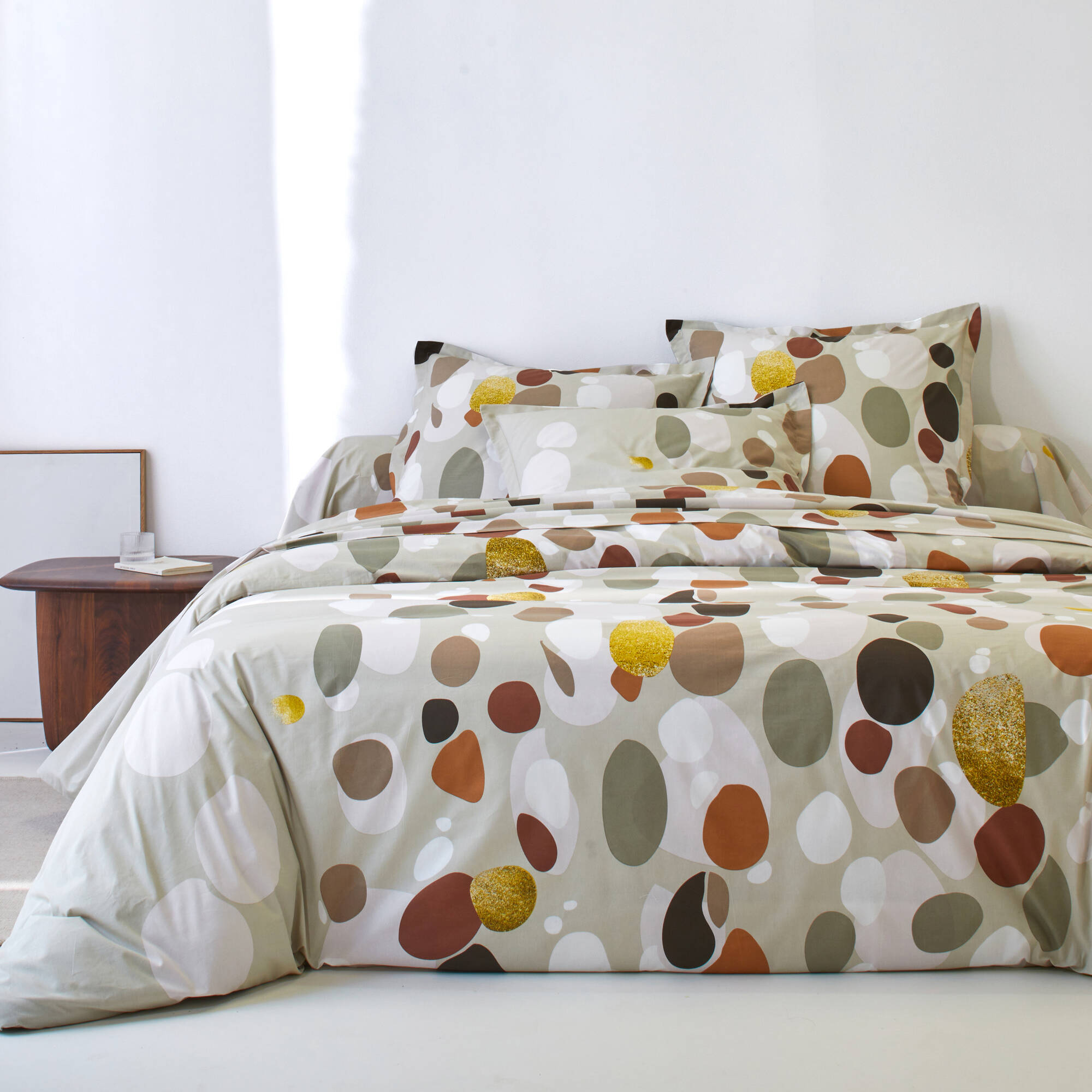 Linge de lit Bulles en coton imprimé - Blancheporte