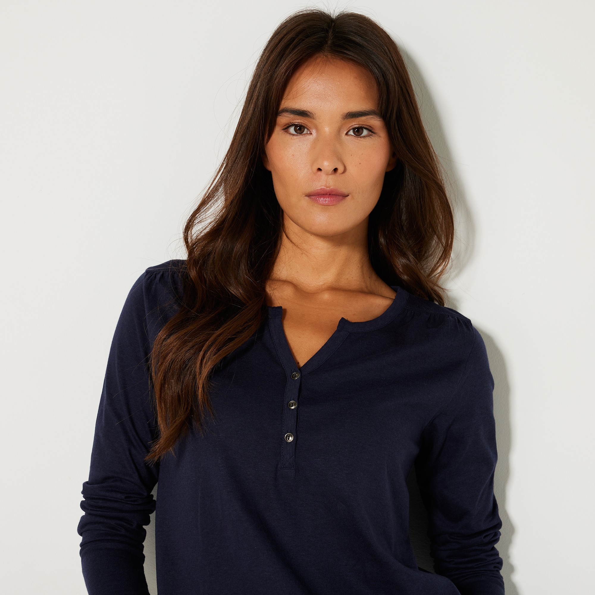 Shirt manches longues deals femme blancheporte