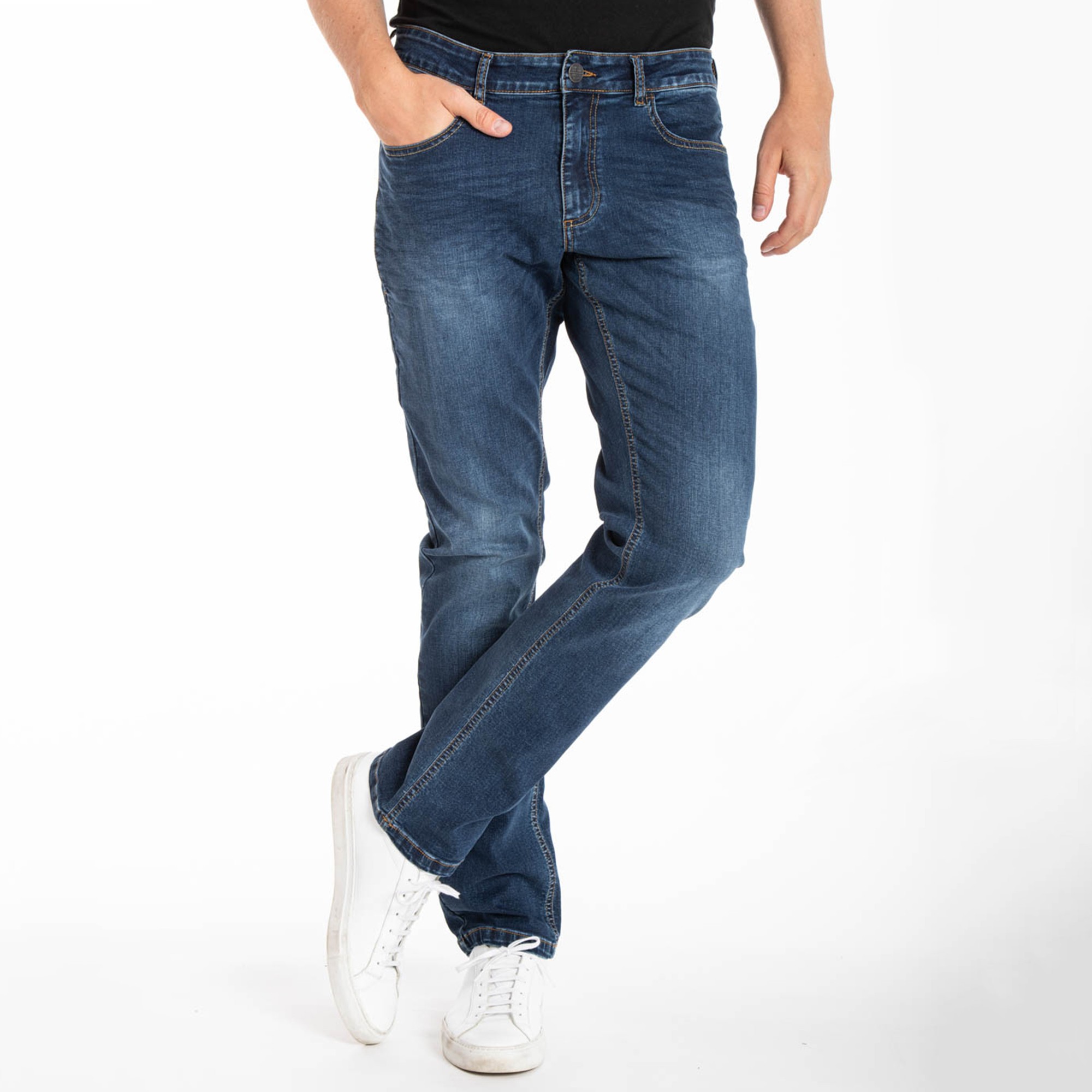 Jean Droit Poche Smartphone, Denim Stretch - Rica Lewis