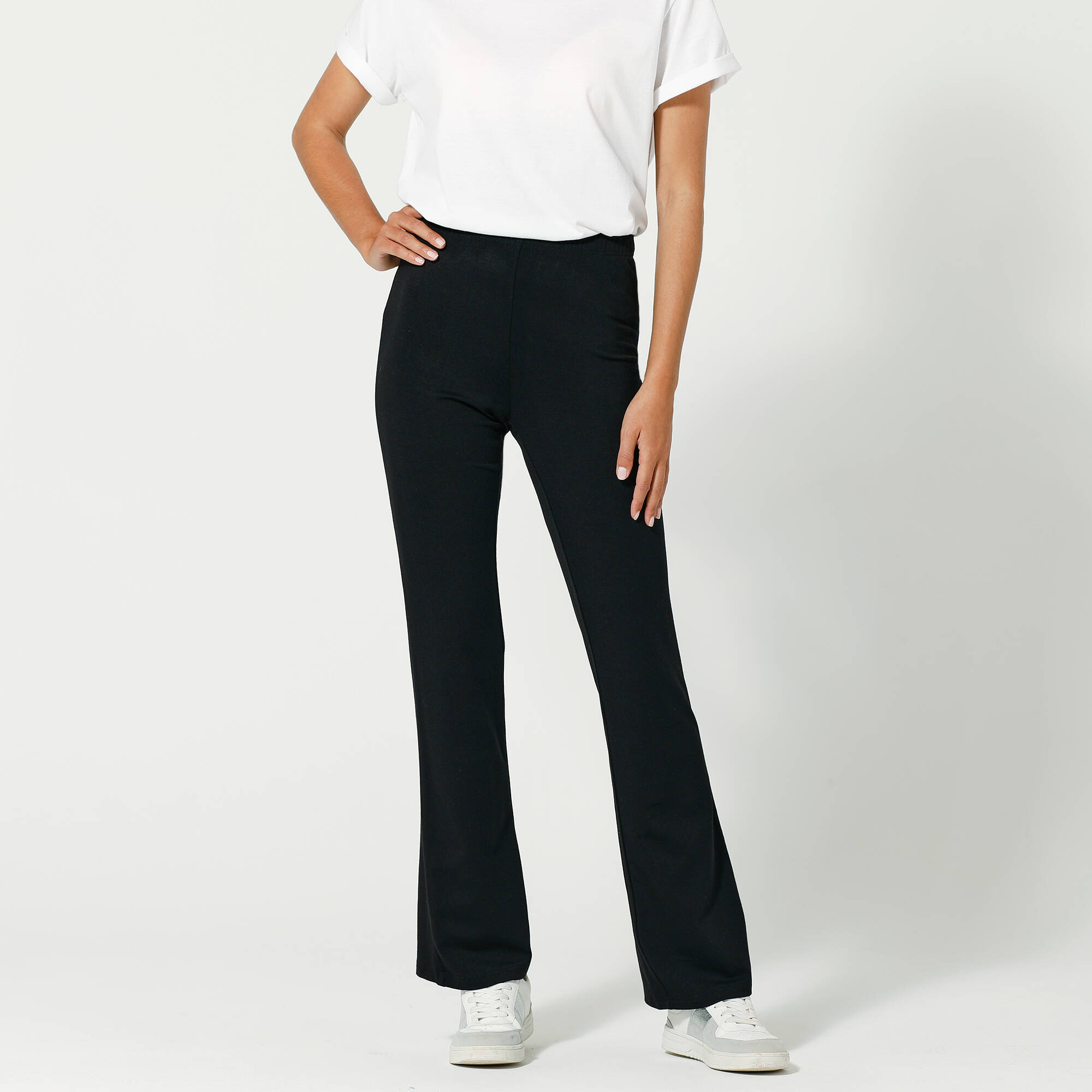Legging trompette maille jersey noir Blancheporte