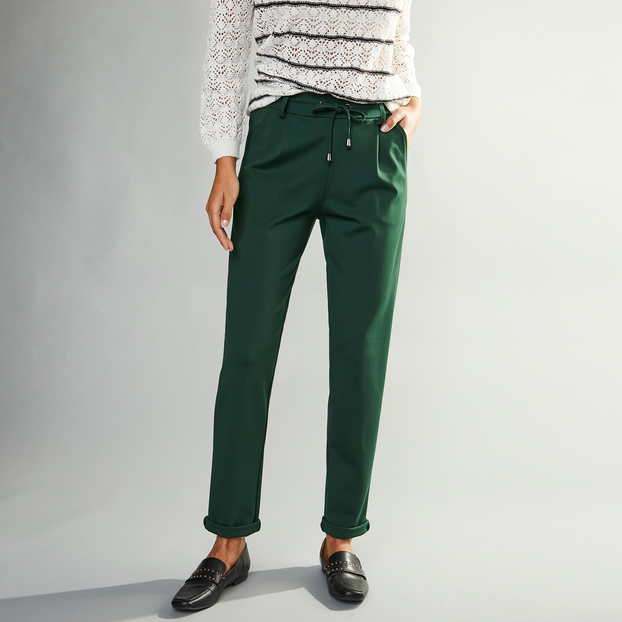 Pantalon Chino Uni, Maille Milano - Blancheporte