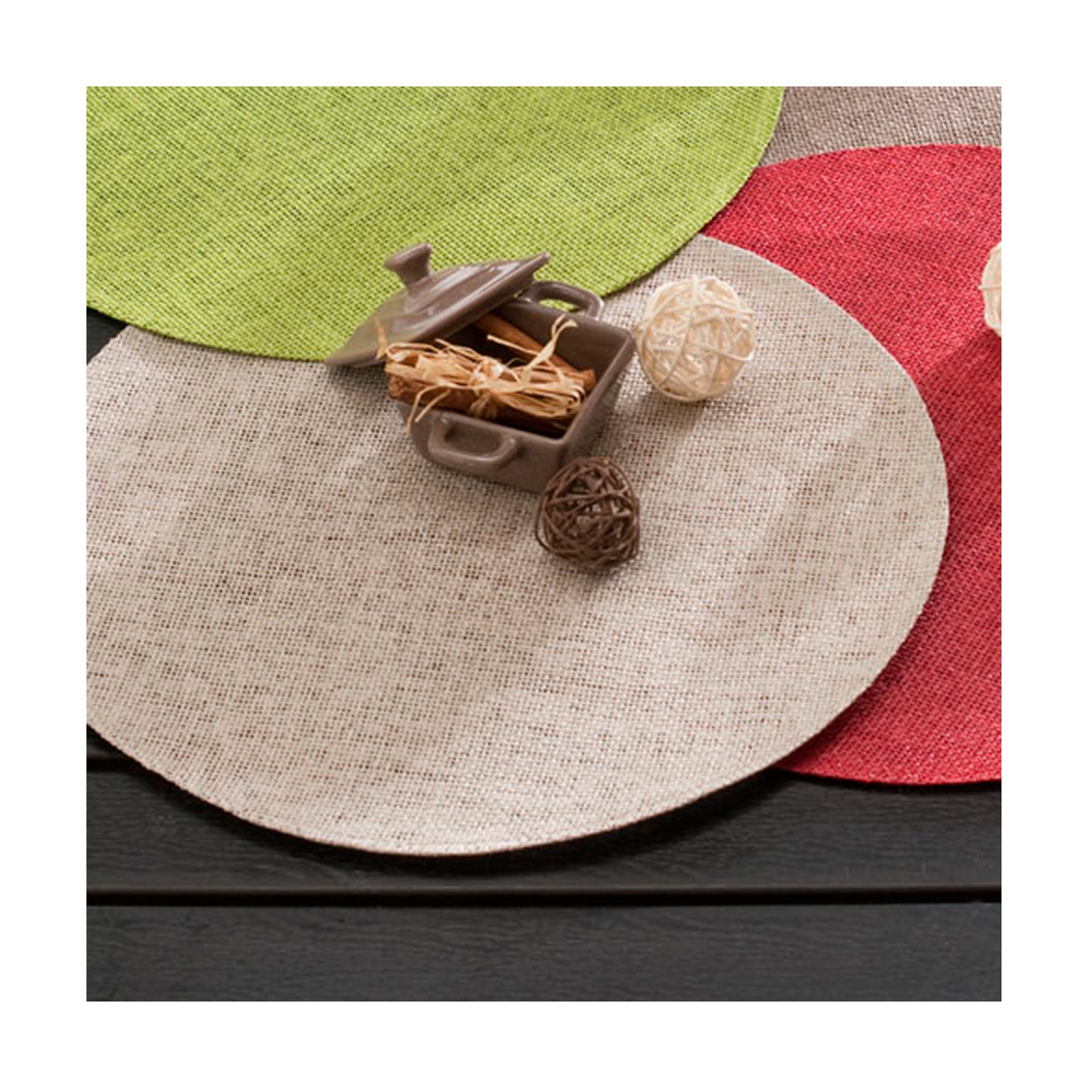 Set De Table Rond Bambou - Lot De 4 - Blancheporte