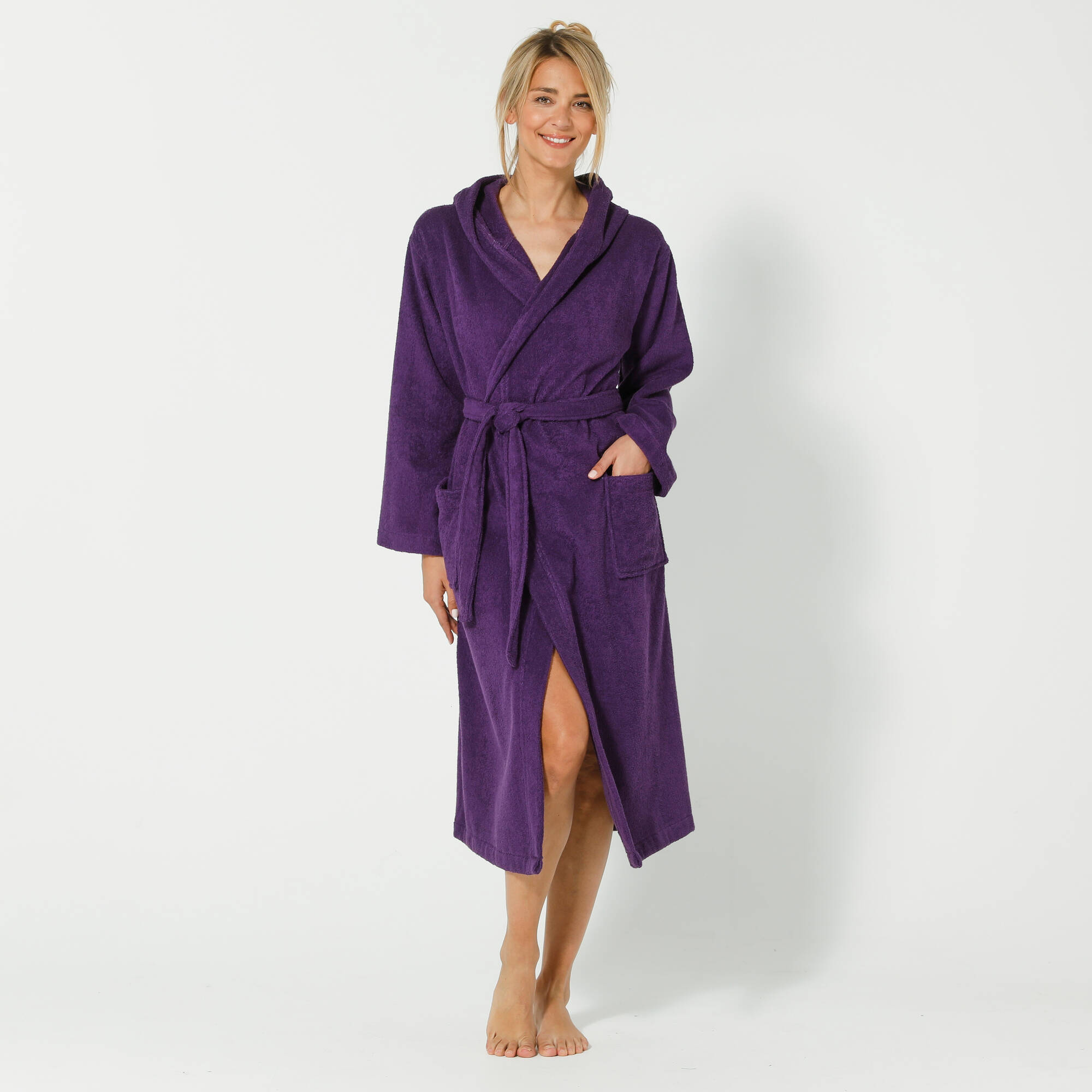 Blancheporte Peignoir mixte adulte col capuche ''sèche-vite''