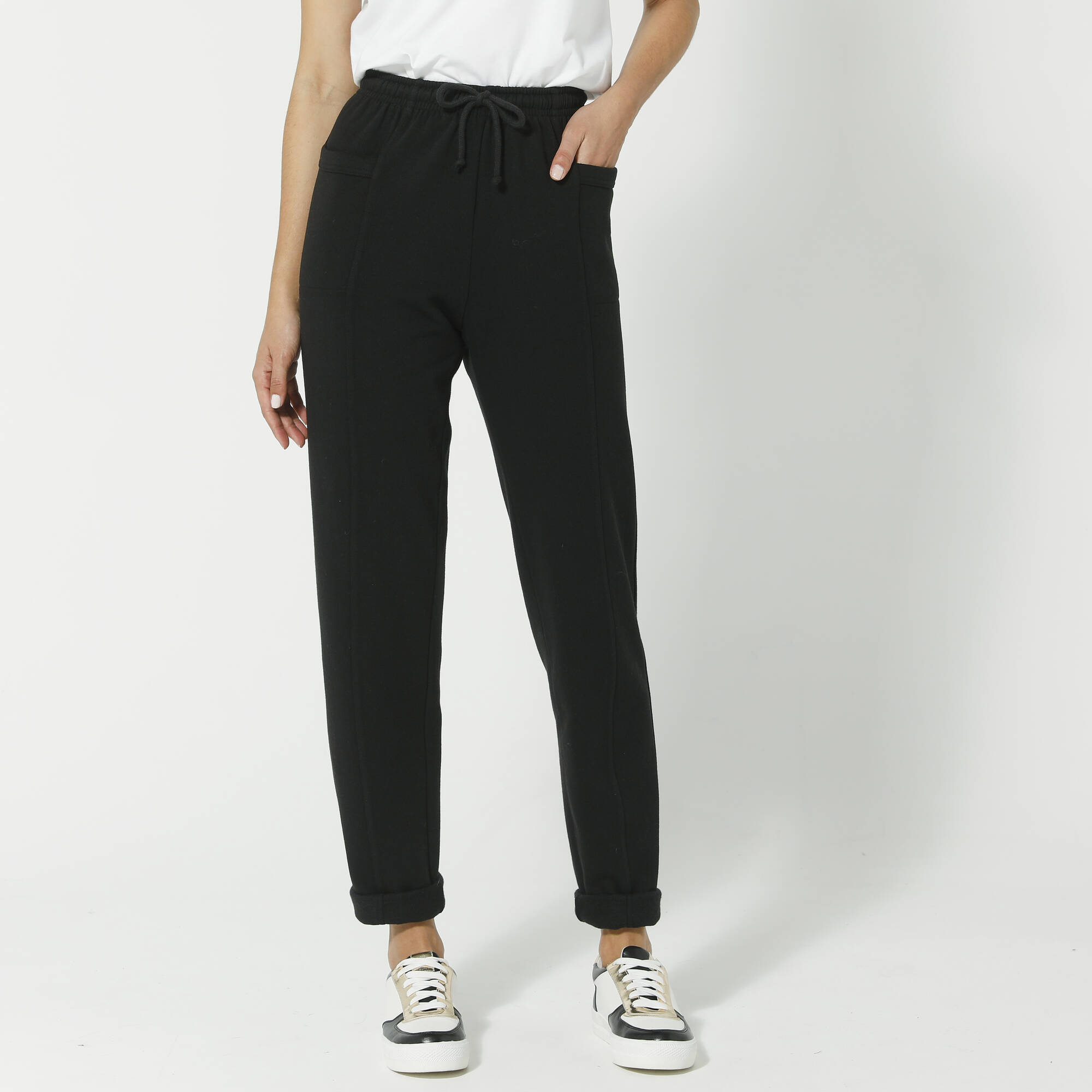 Pantalon jogging molleton gratte noir Blancheporte